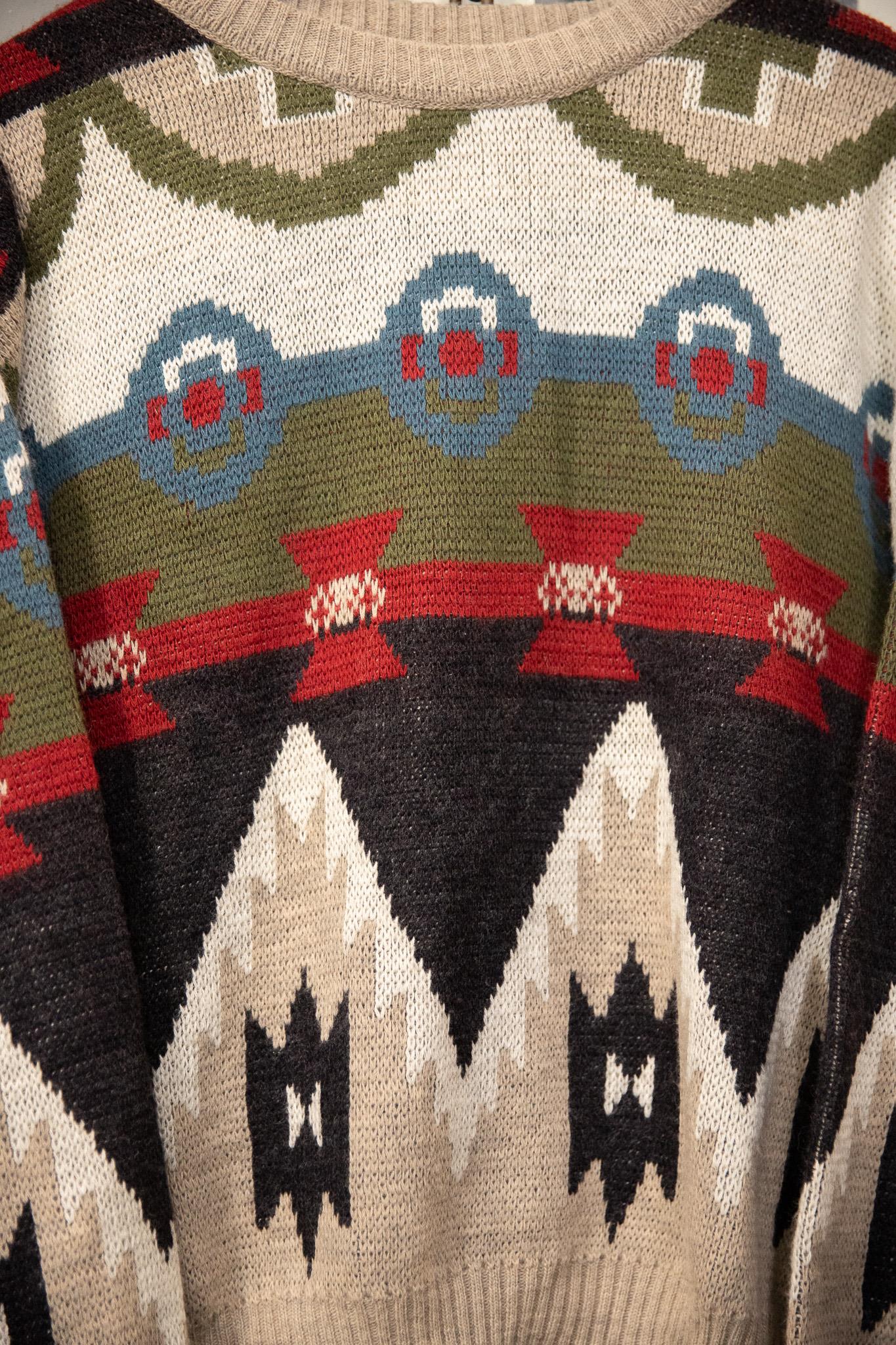90s Wool Colorful Kazak