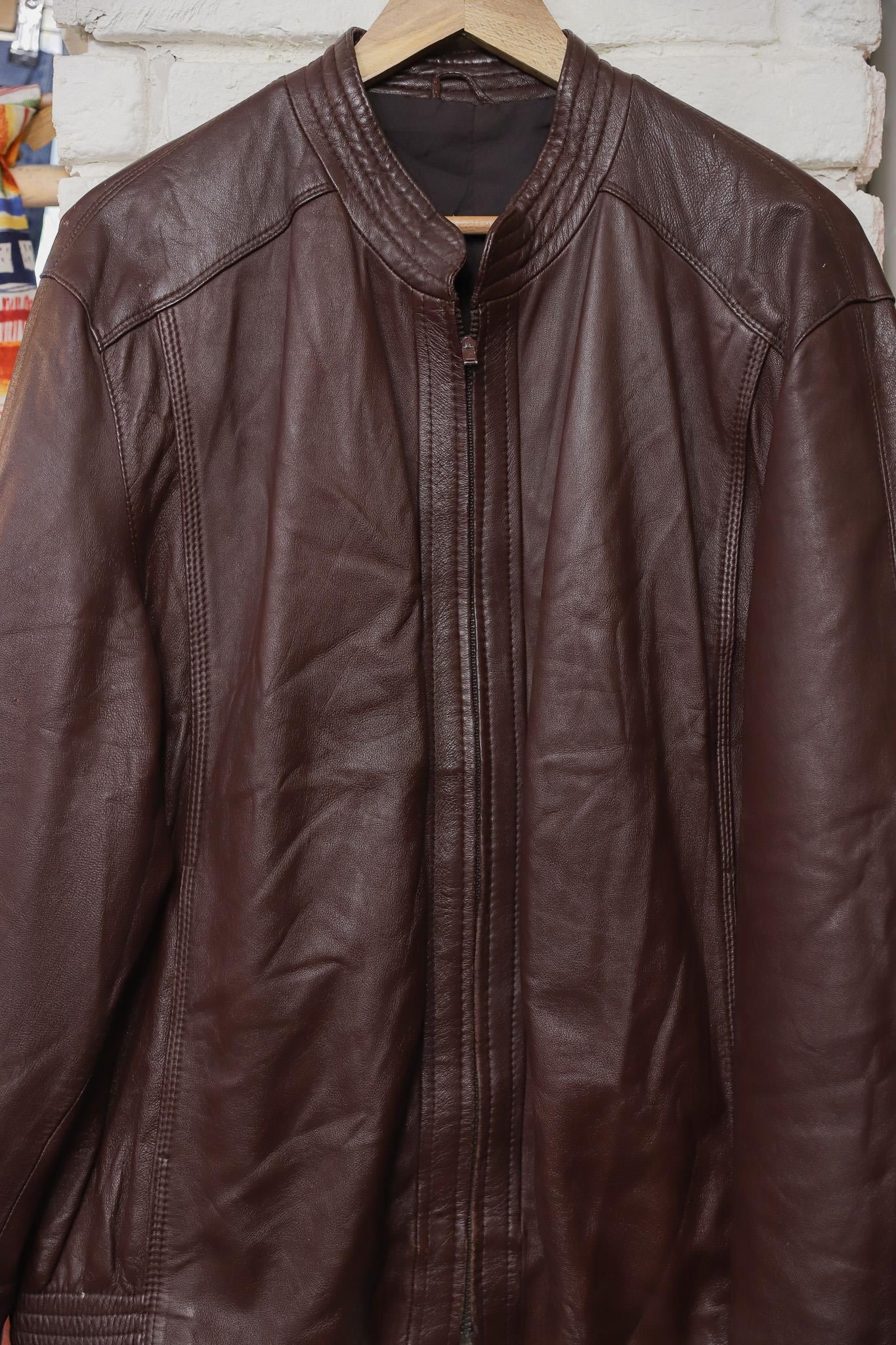 Acı Kahve 80s Premium Bomber Deri Ceket