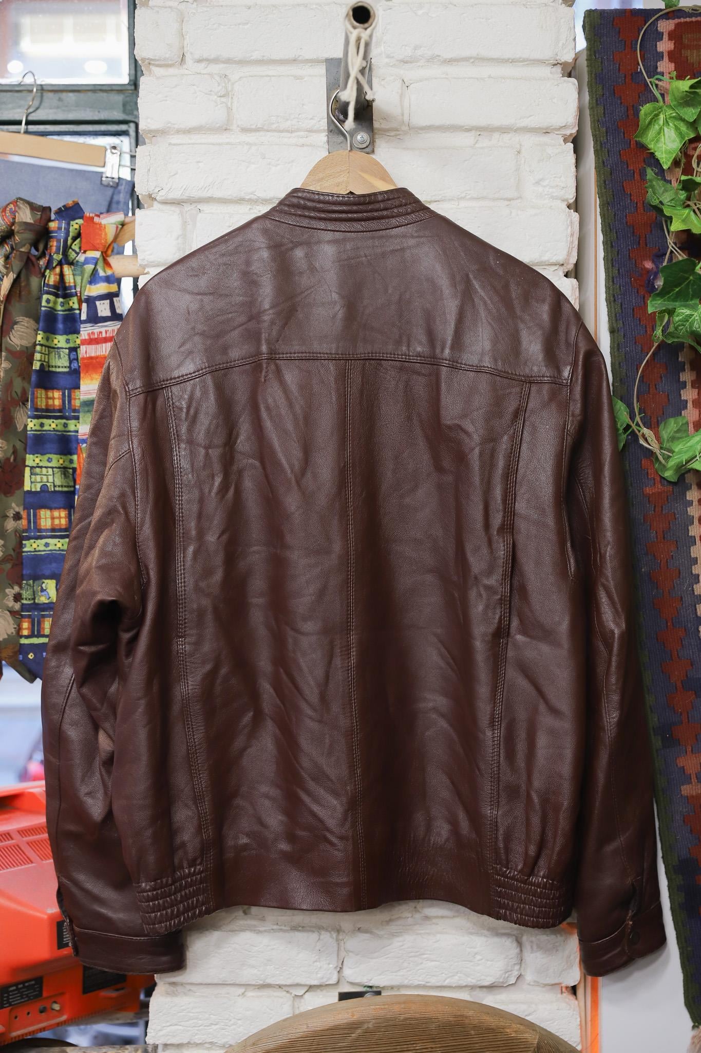 Acı Kahve 80s Premium Bomber Deri Ceket