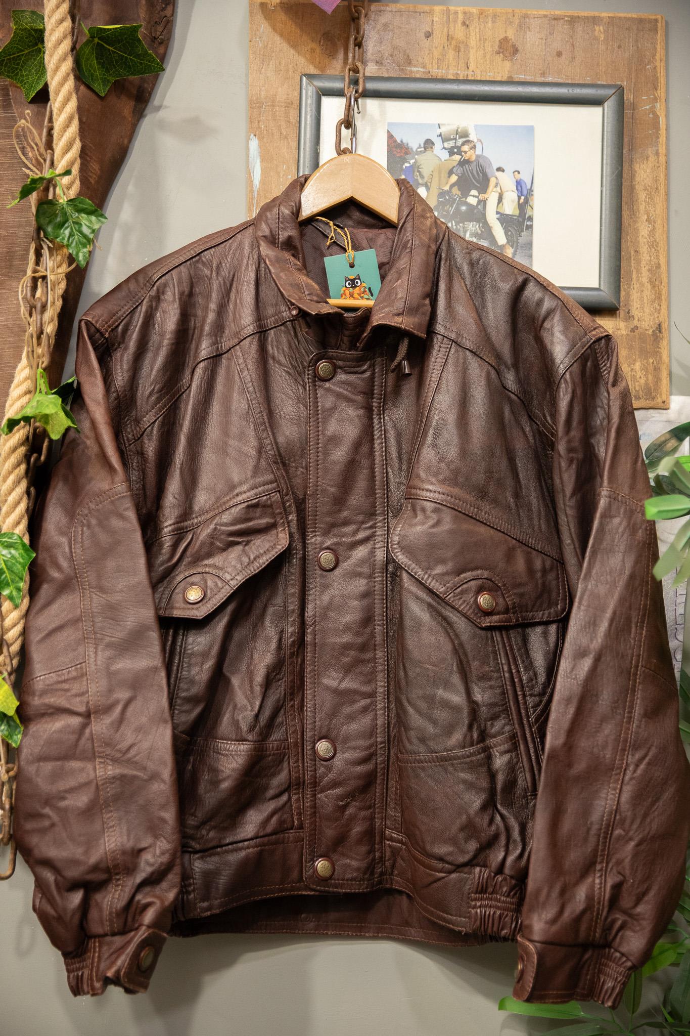 Acı Kahve 90s Bomber Deri Ceket