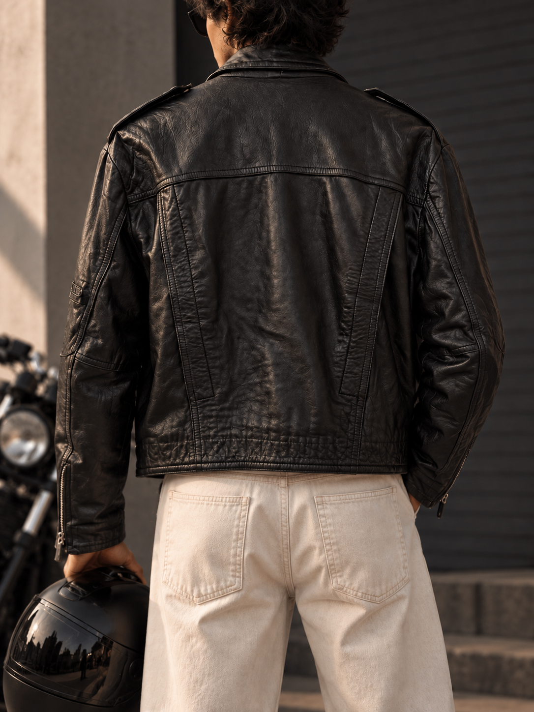 American Biker Deri Ceket