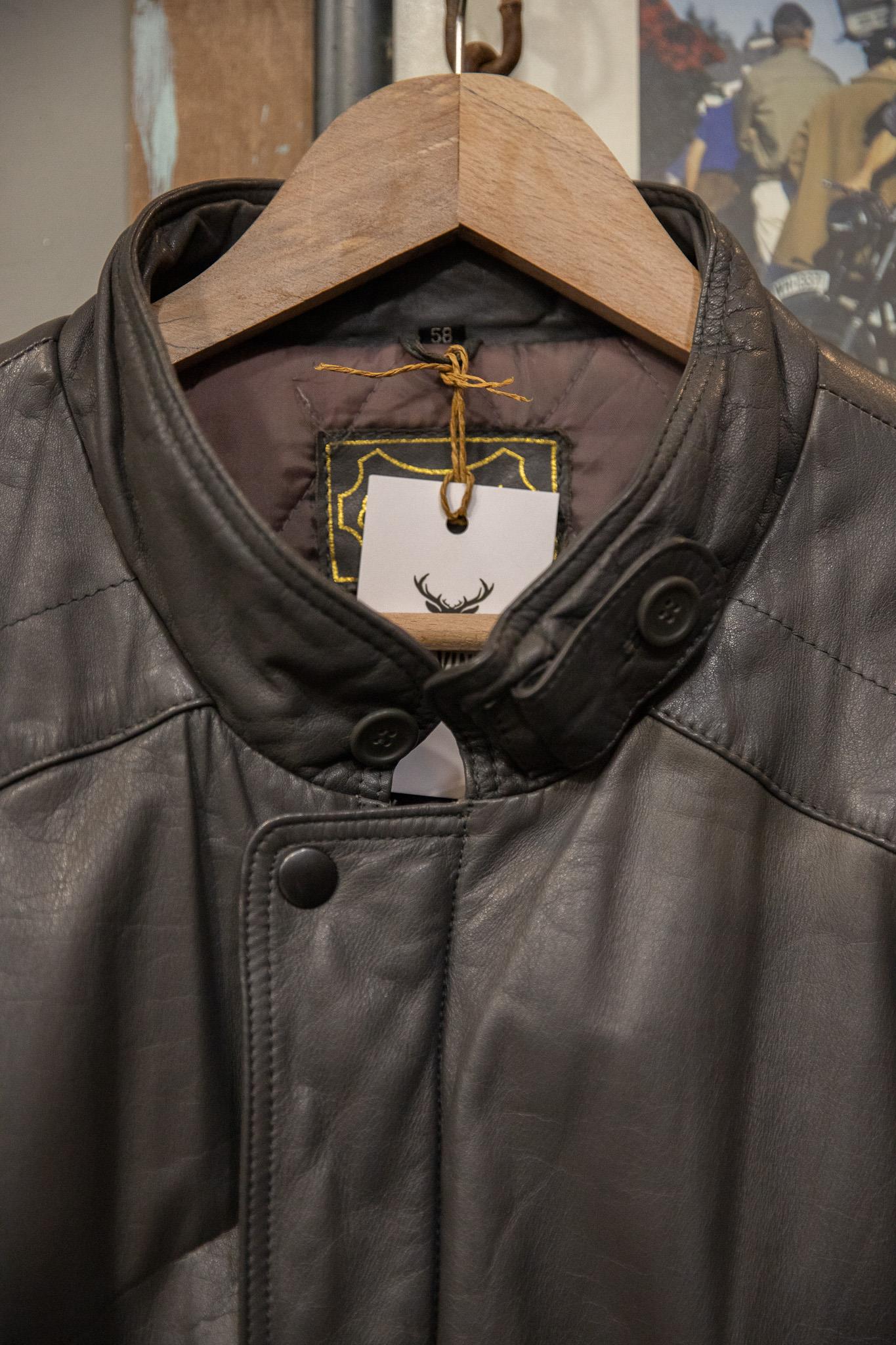 American Gray Bomber Deri Ceket