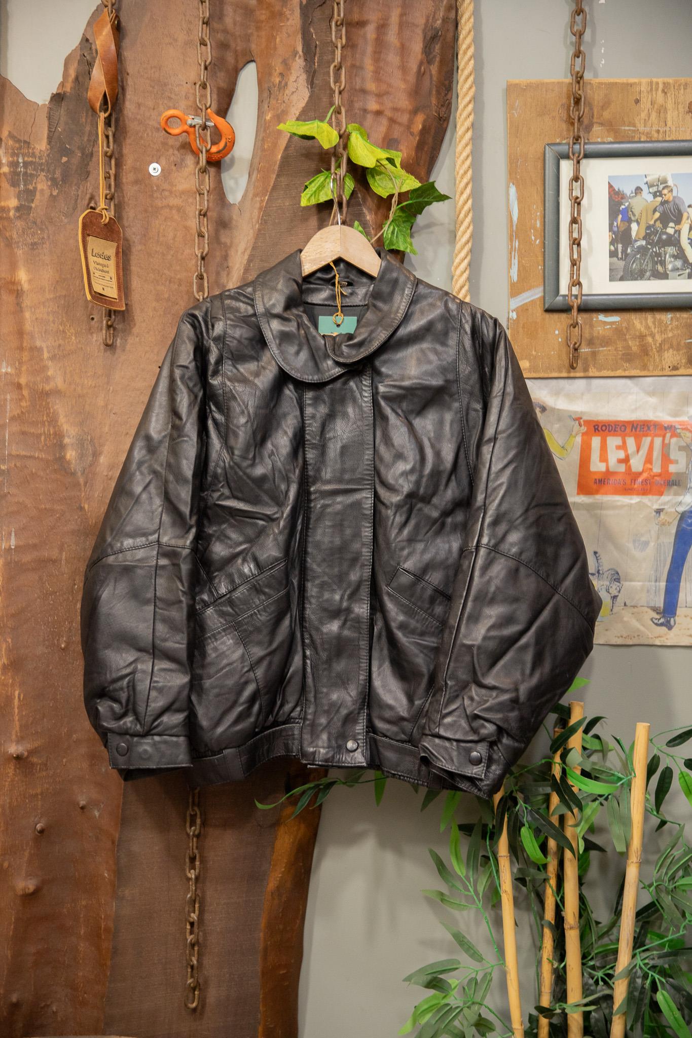 American Kalıp Black Bomber Deri Ceket