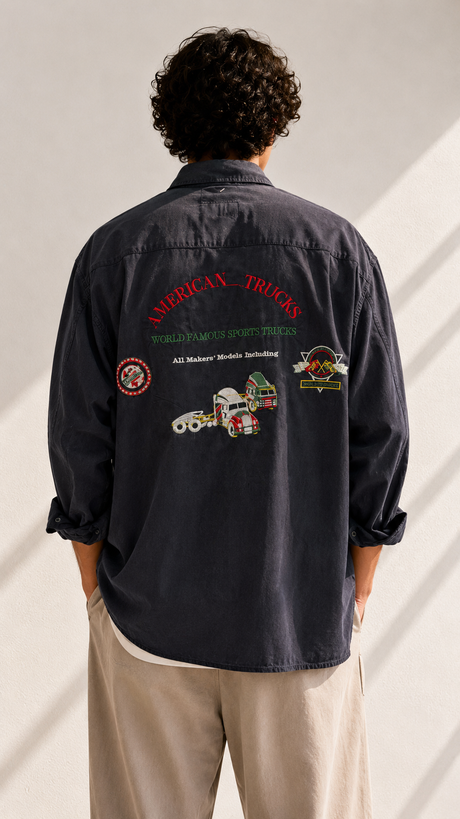 American Trucks Nakışlı Gömlek