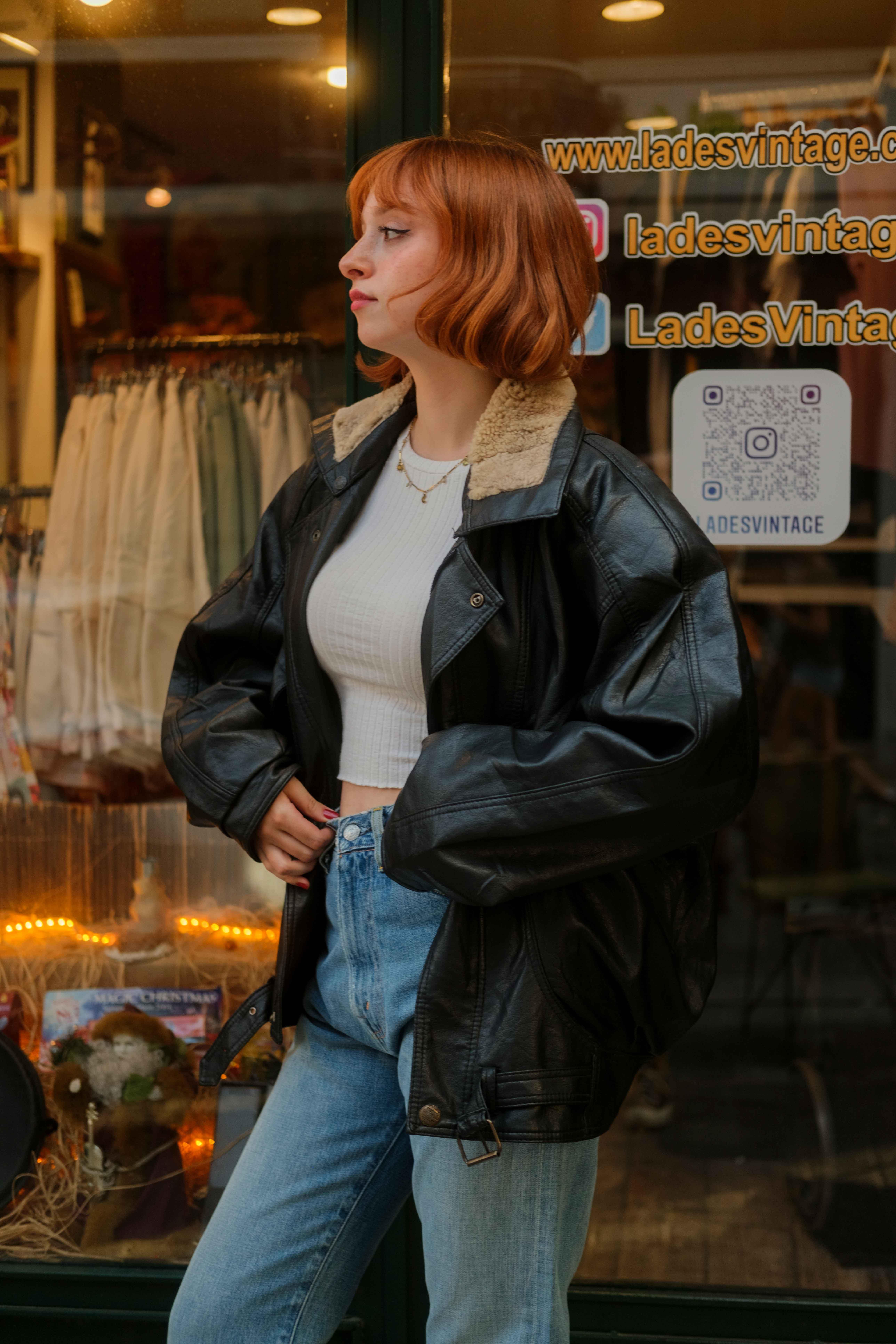 American Vintage Bomber Vegan Deri Ceket