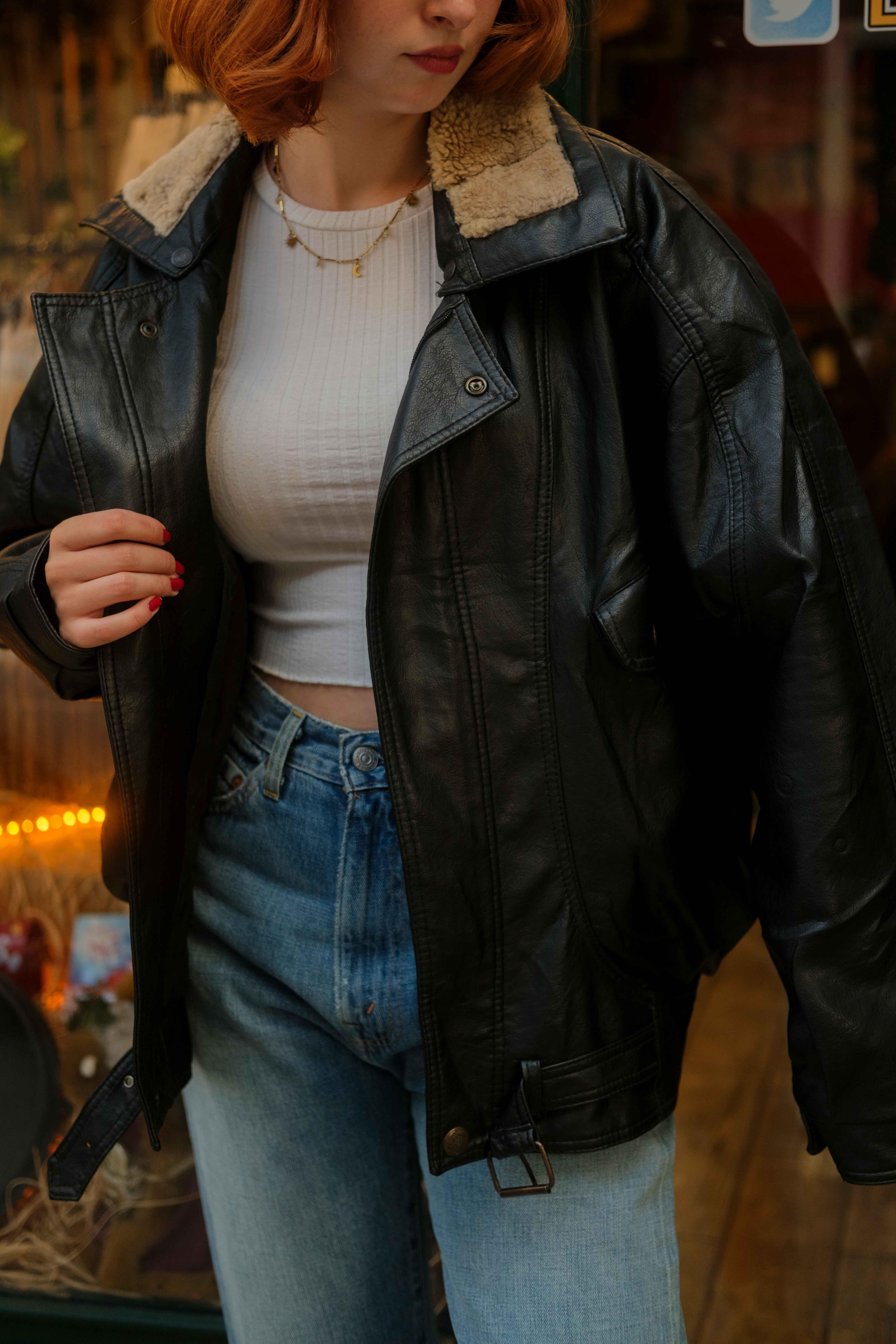 American Vintage Bomber Vegan Deri Ceket