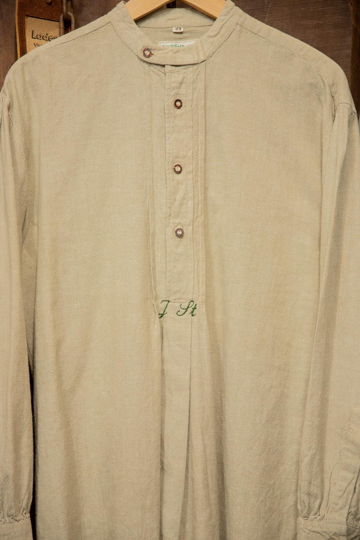 Austrian Bavyera Boho Keten Gömlek