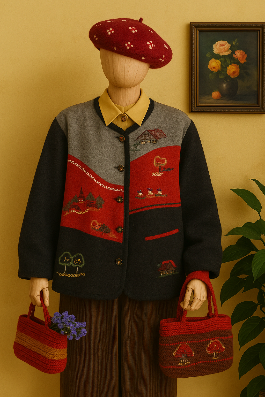 Austrian Bavyera Embroidered Ceket