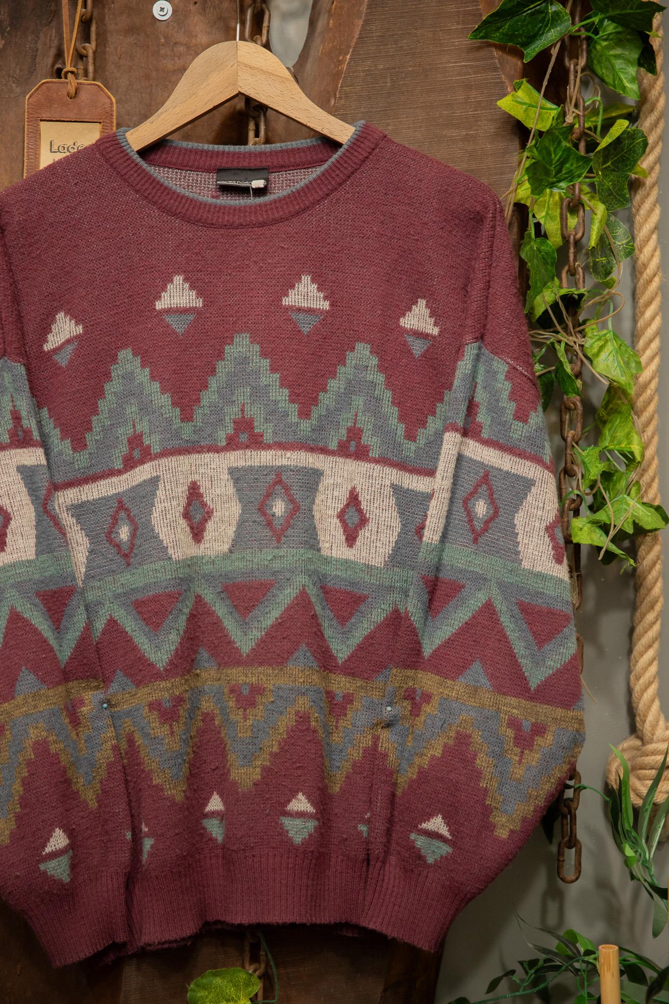 Aztec 90s Örgü Kazak