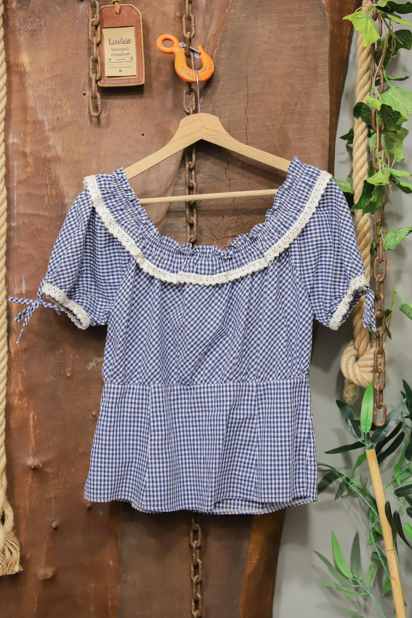 Bavarian Lace-Trimmed Blouse