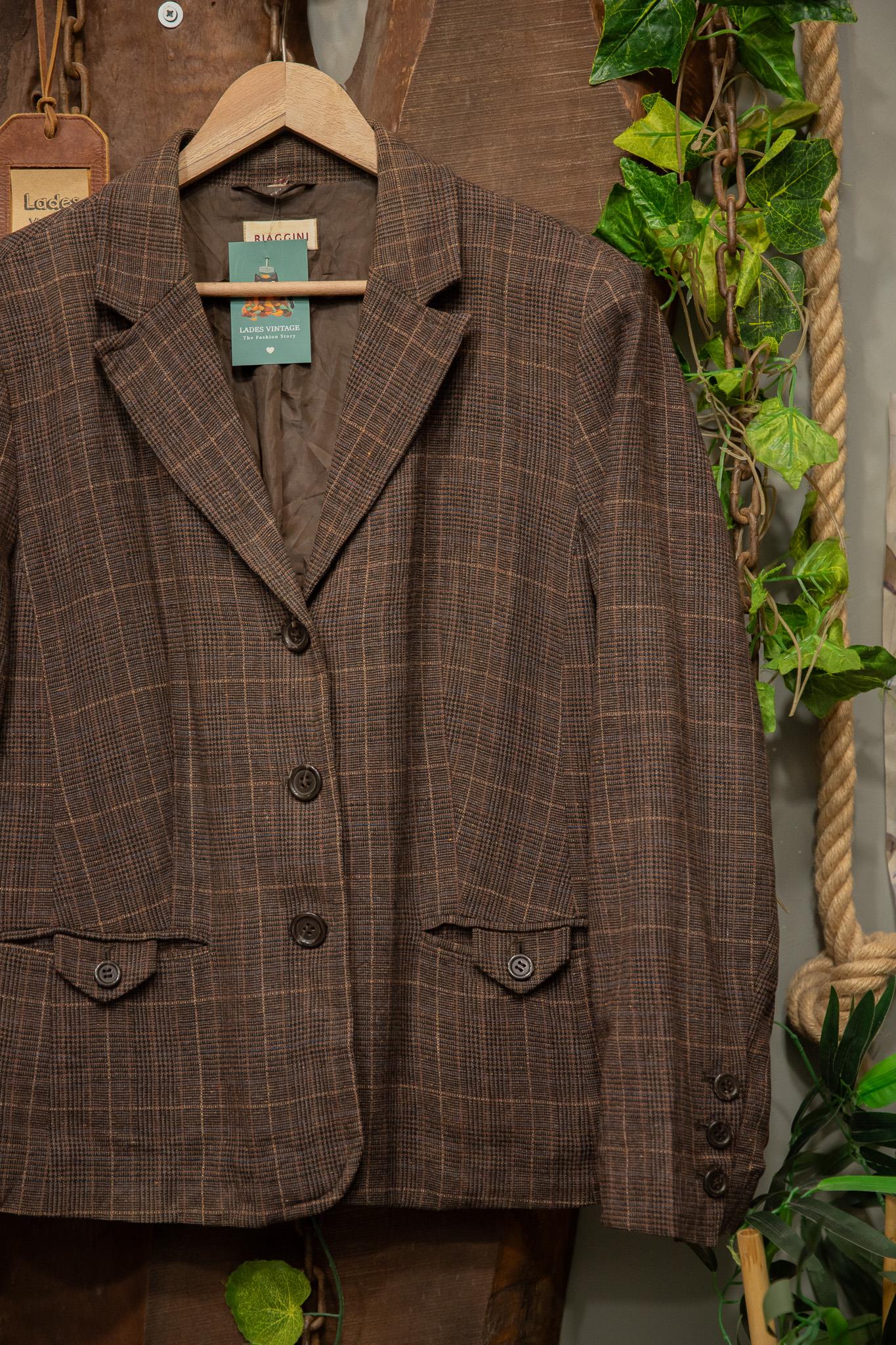 BIAGGINI Tweed Classic 90s Ceket