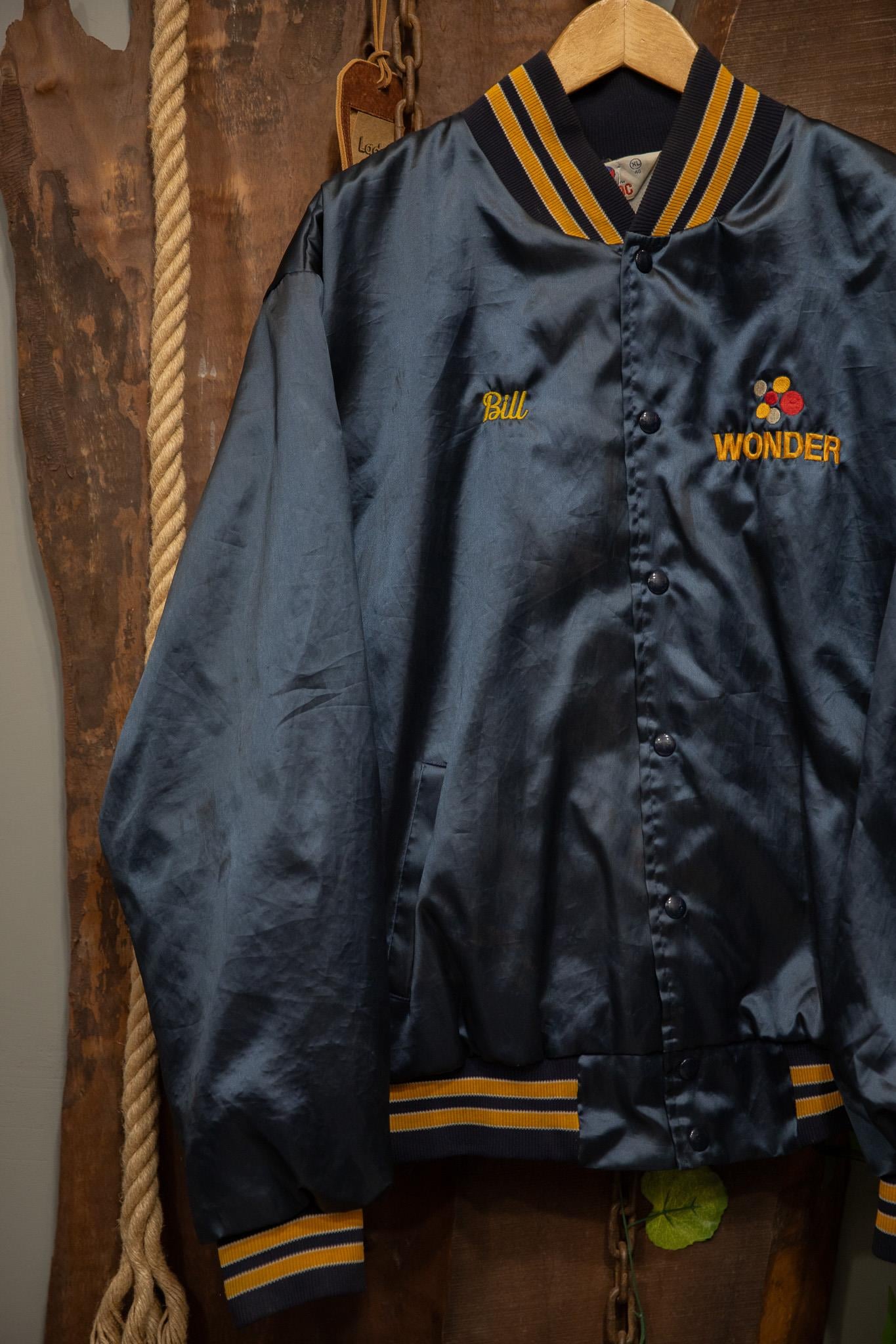 Bill Wonder Satin Kolej Bomber Ceket