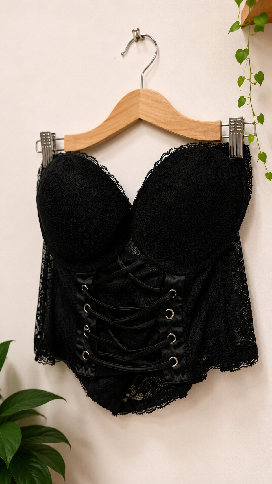 Black Dantelli Gothic Korse