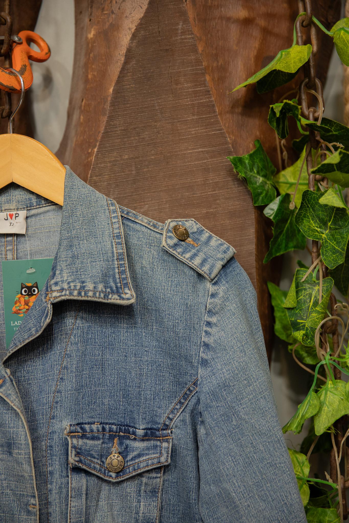 Blue Denim Wash Kot Ceket