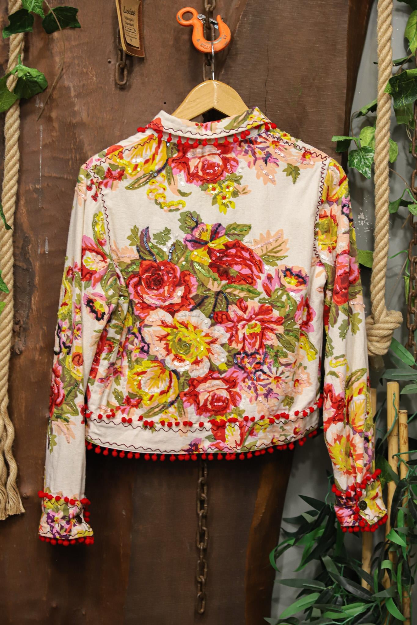 Bohemian Pom-Poms Botanik Ceket