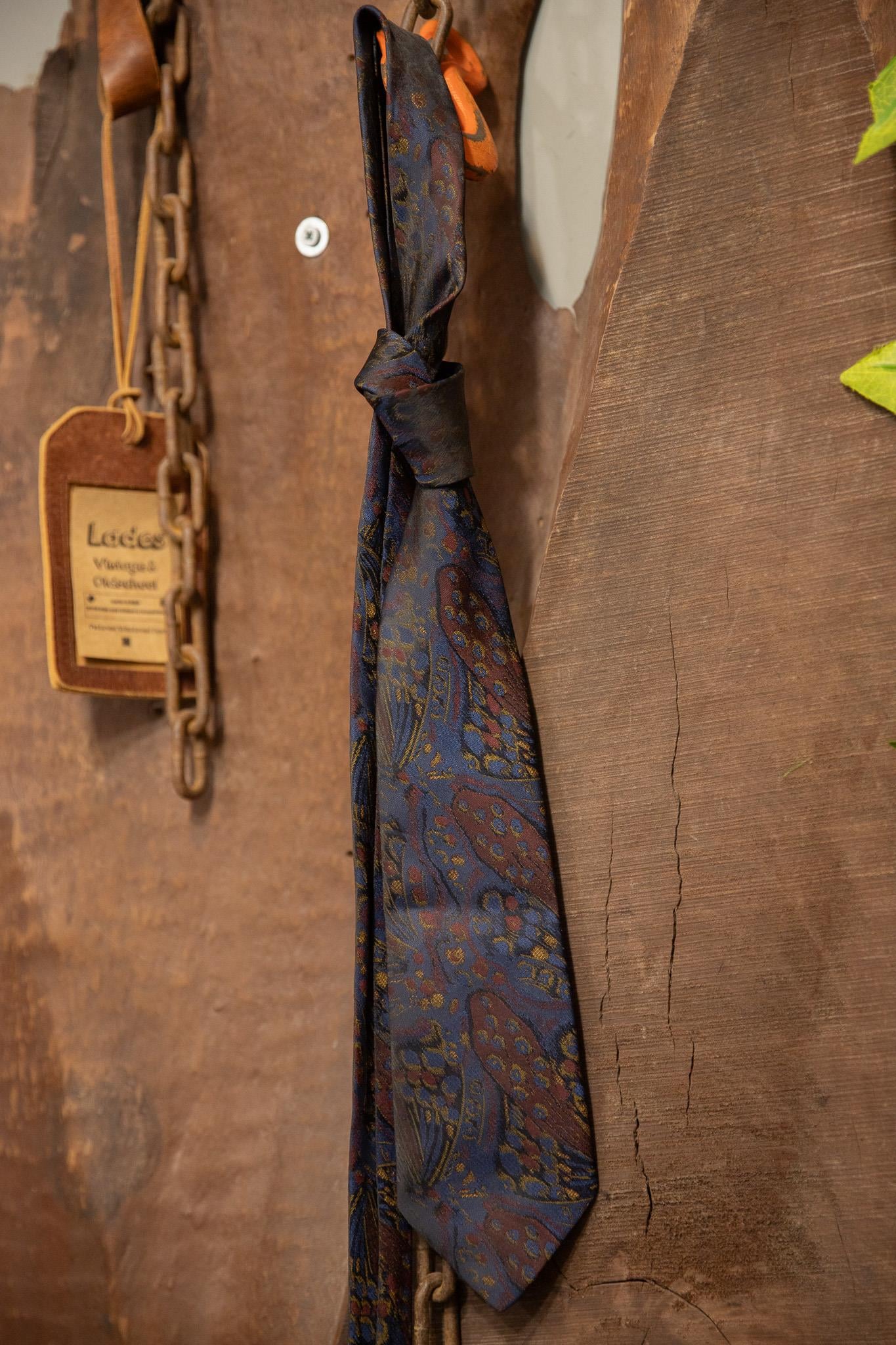 Bronze Paisley Silk Kravat