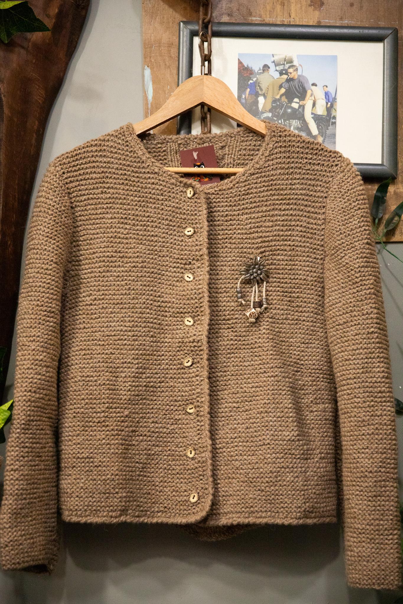 Brown Austrian Wool Ceket-Hırka