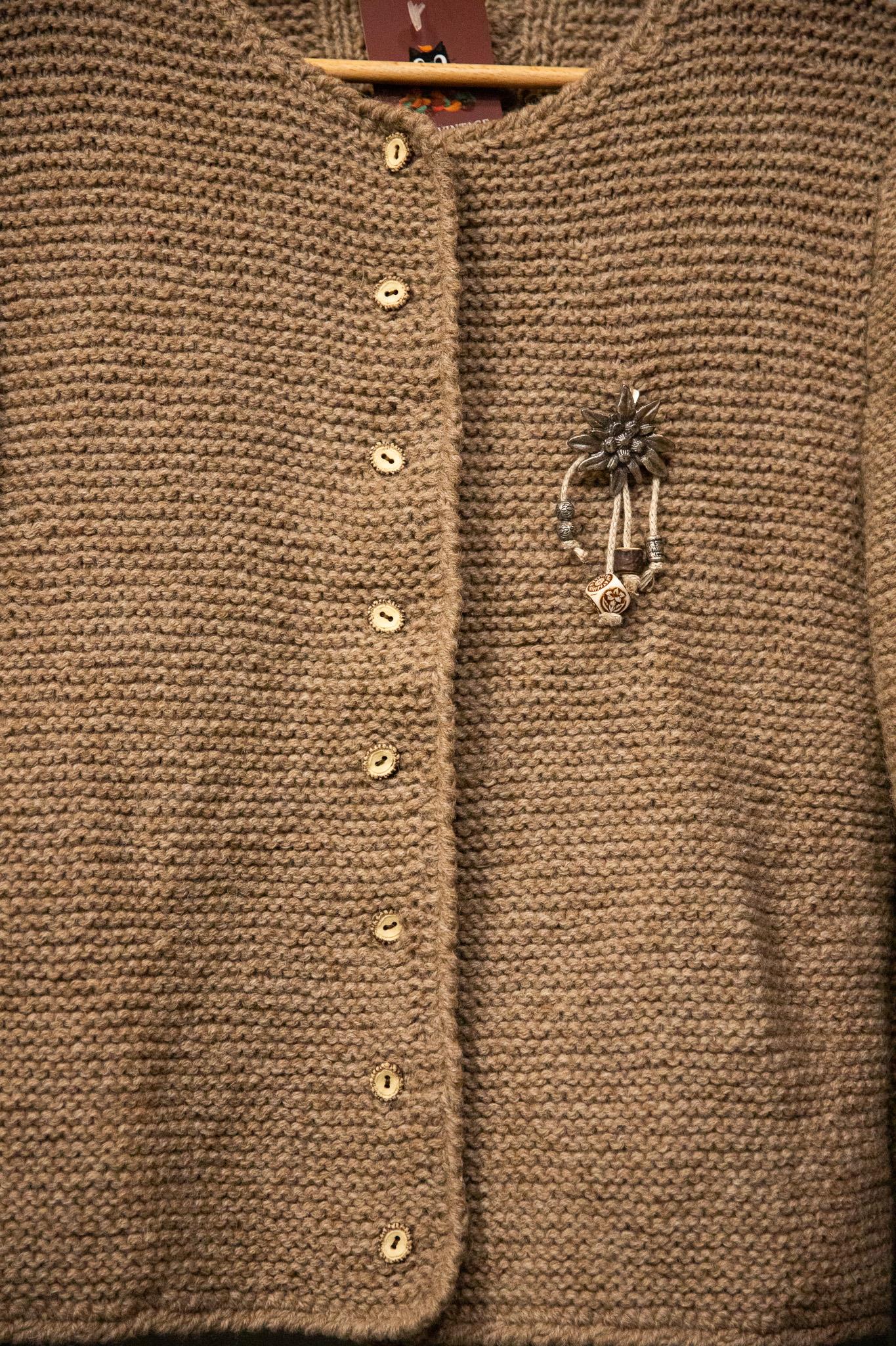 Brown Austrian Wool Ceket-Hırka