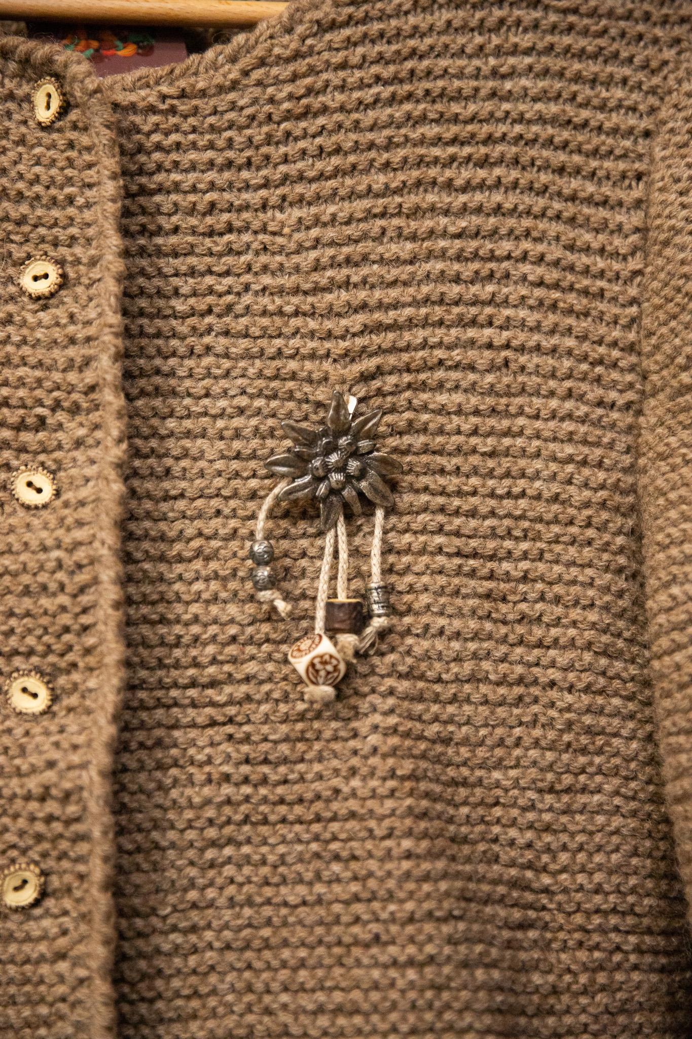 Brown Austrian Wool Ceket-Hırka