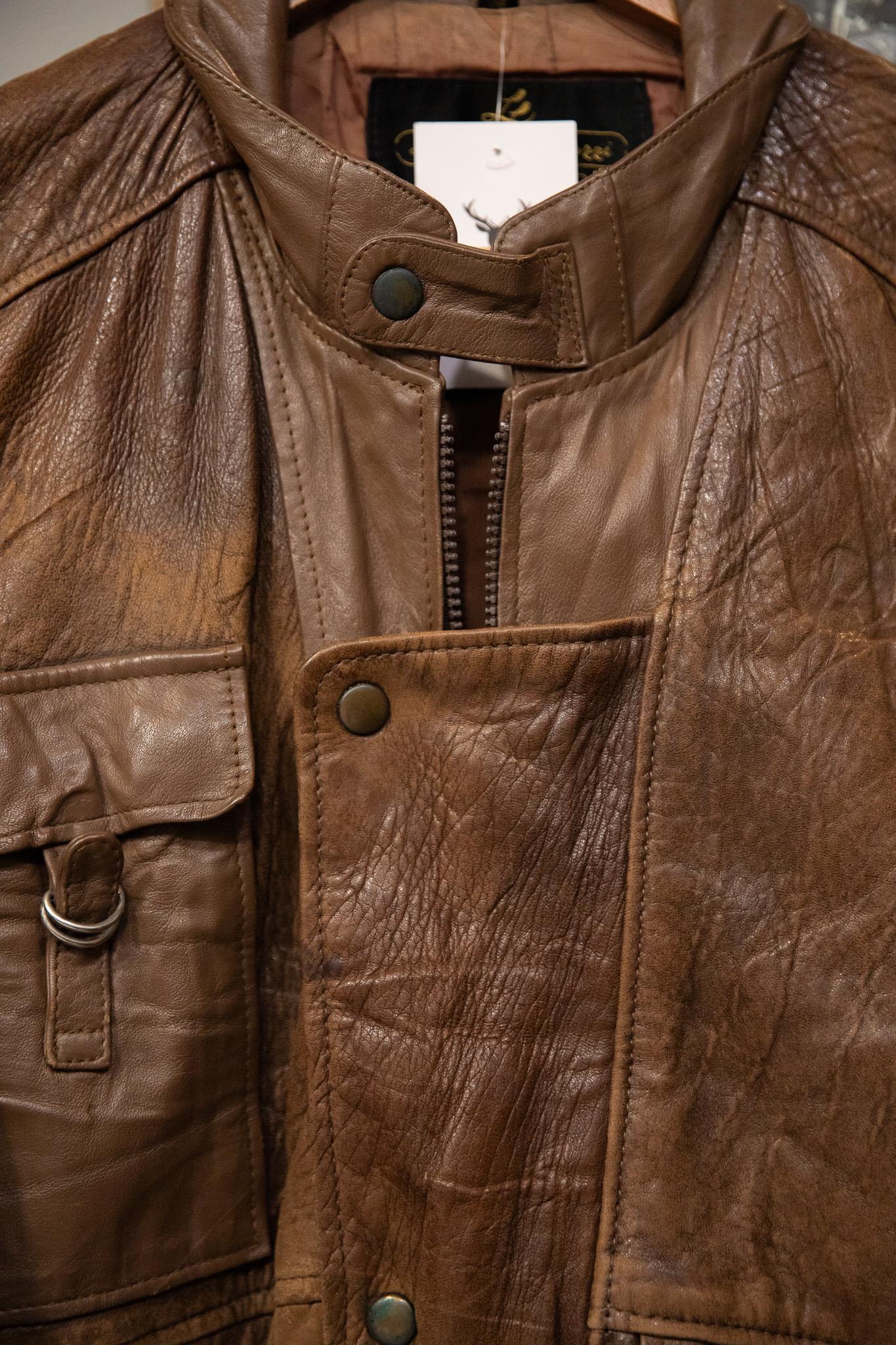 Brown Bomber Deri Ceket