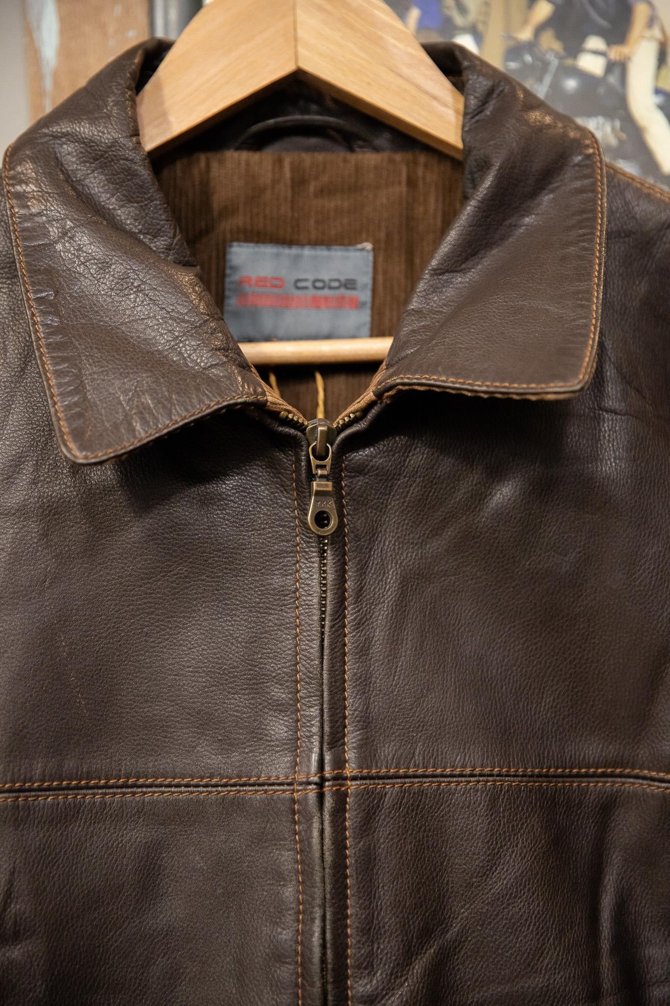 Brown Classic Deri Ceket