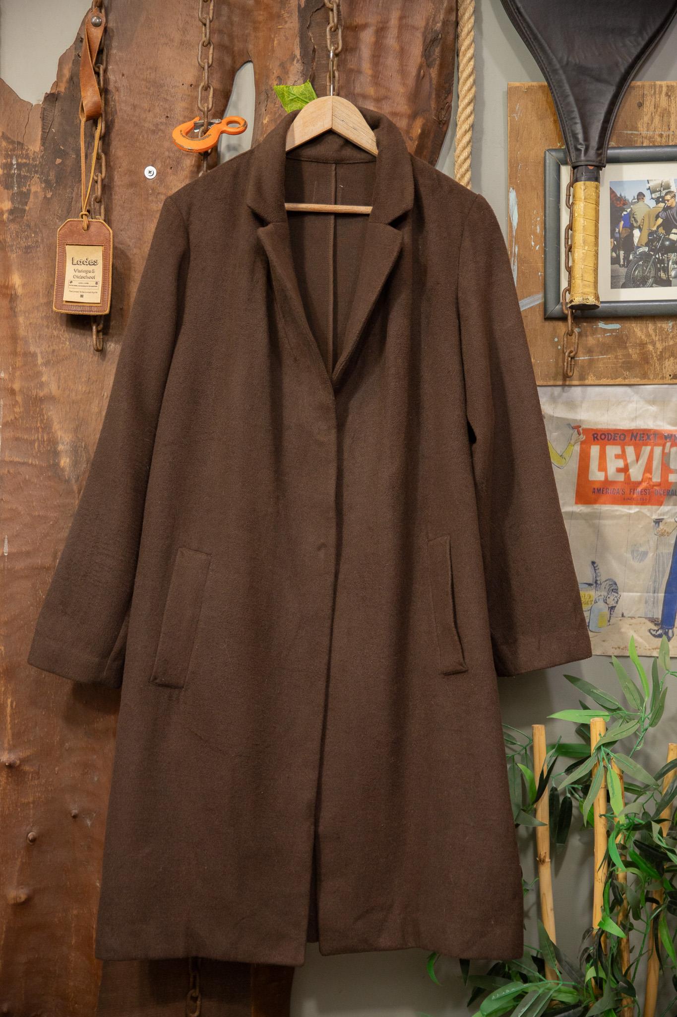 Brown Classic Kaşe Kaban
