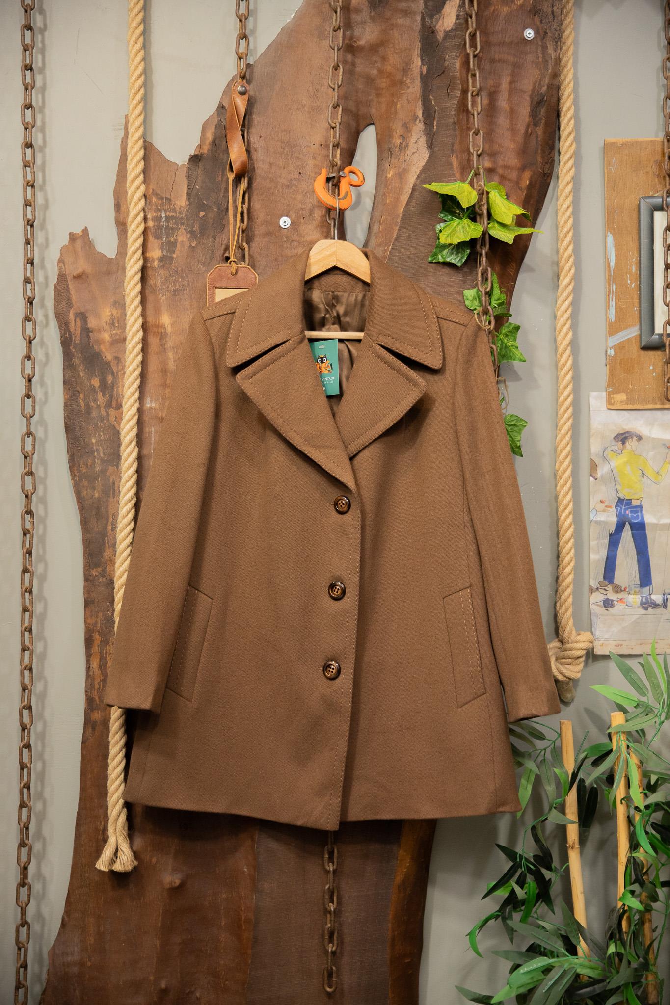 Camel Classic Oversize Kaşe Kaban