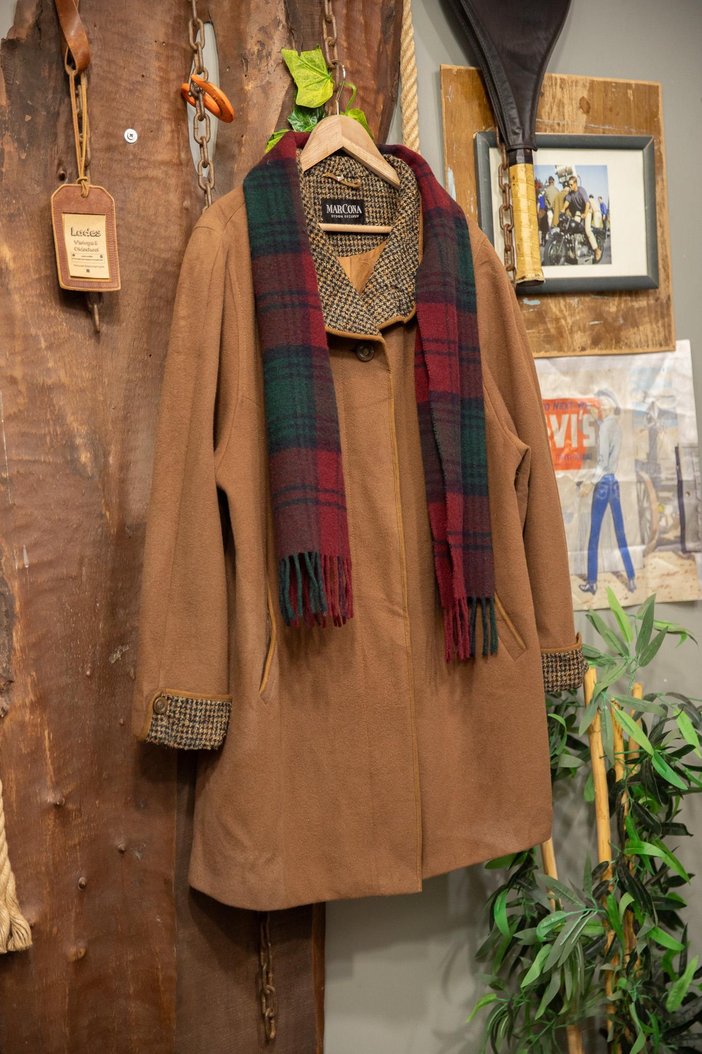 Camel Oversize Kaşe Kaban