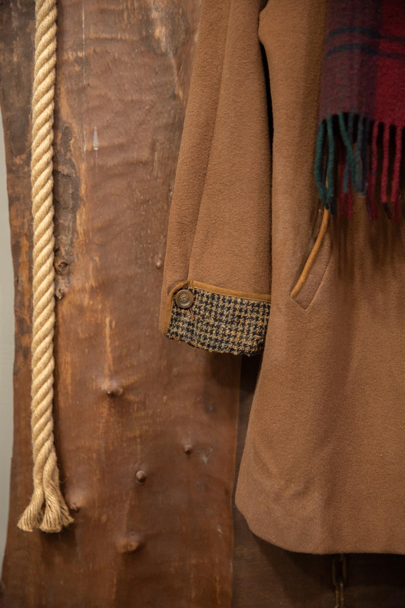 Camel Oversize Kaşe Kaban