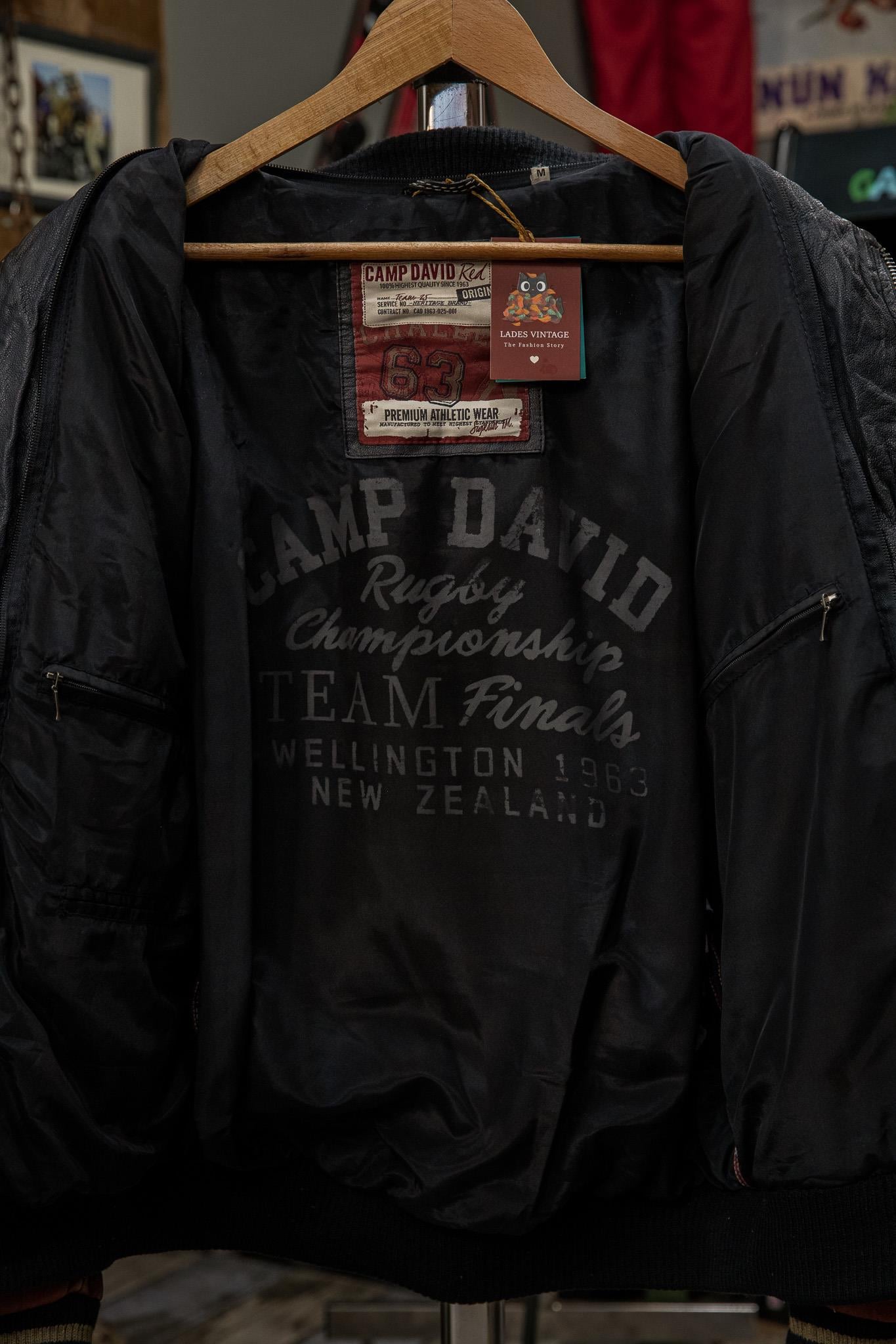 CAMP DAVID RED PREMIUM Bomber Deri Ceket