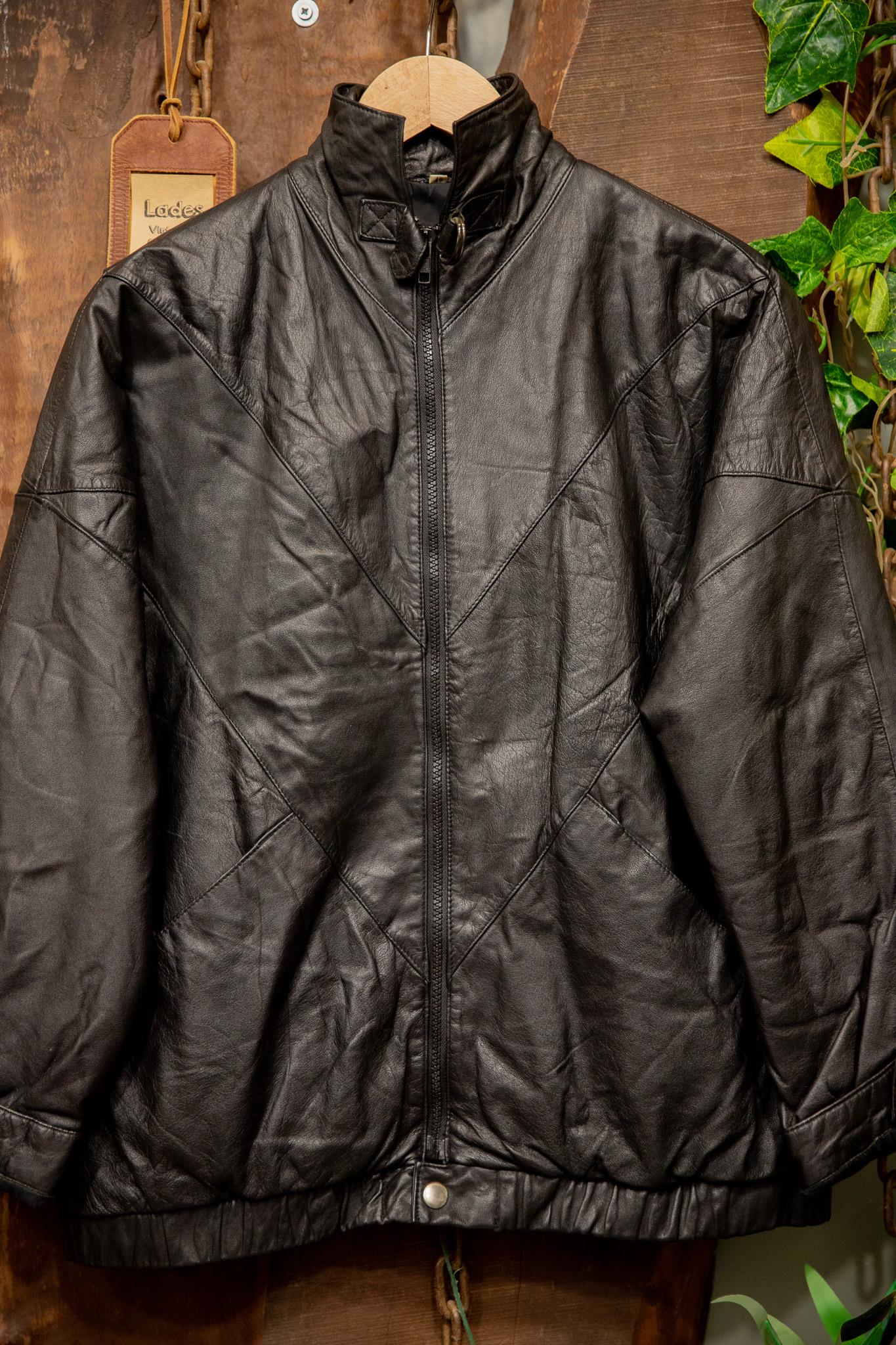Classic Black Bomber Deri Ceket