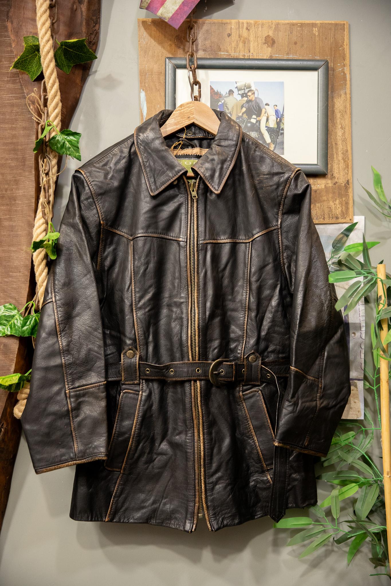 Classic Eskitme Biker Deri Ceket