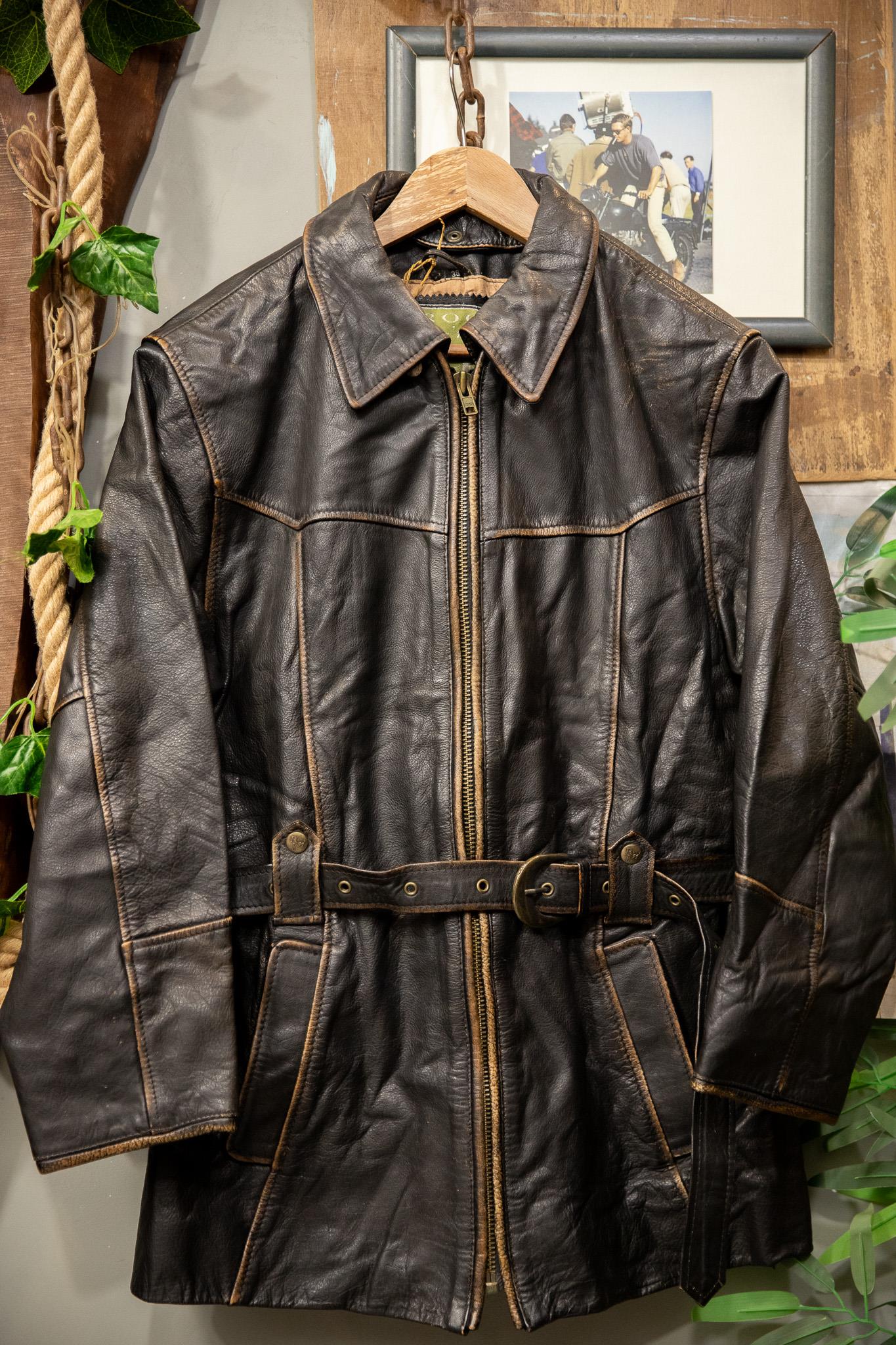 Classic Eskitme Biker Deri Ceket