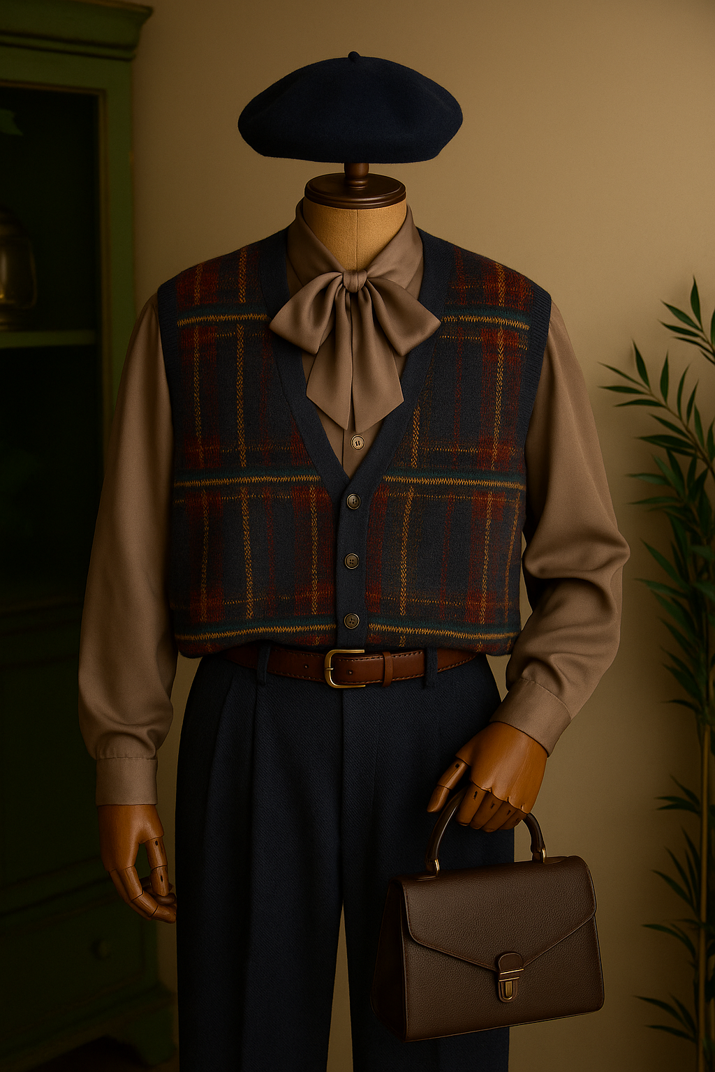Classic Etnik Yelek-Sweater