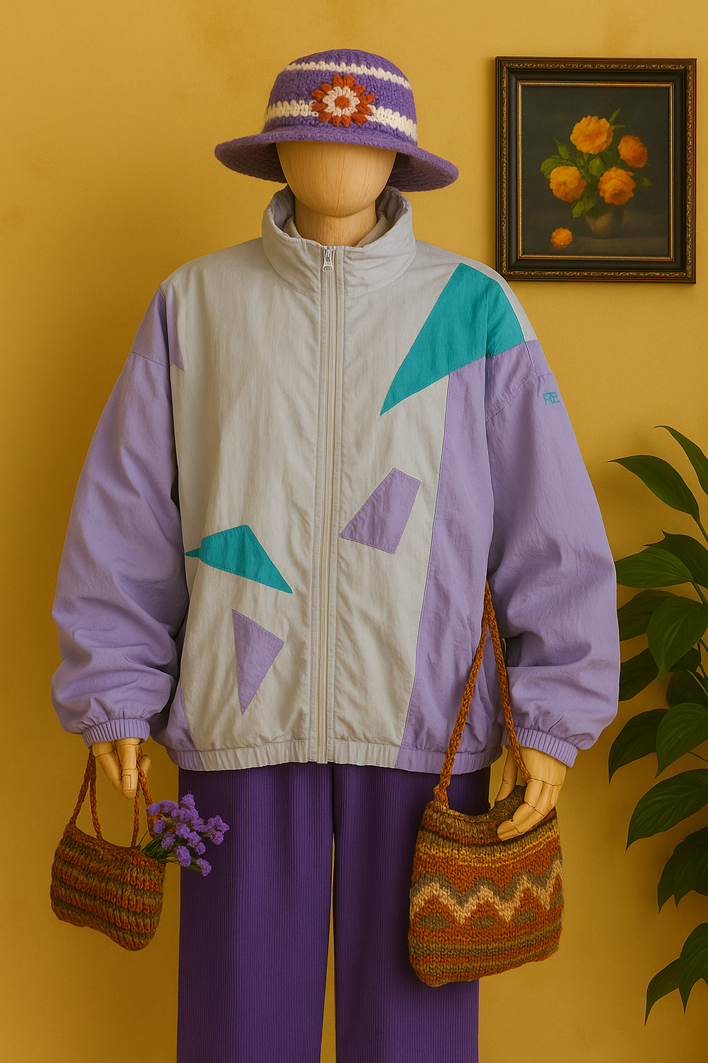 Colorblock 90s Ceket