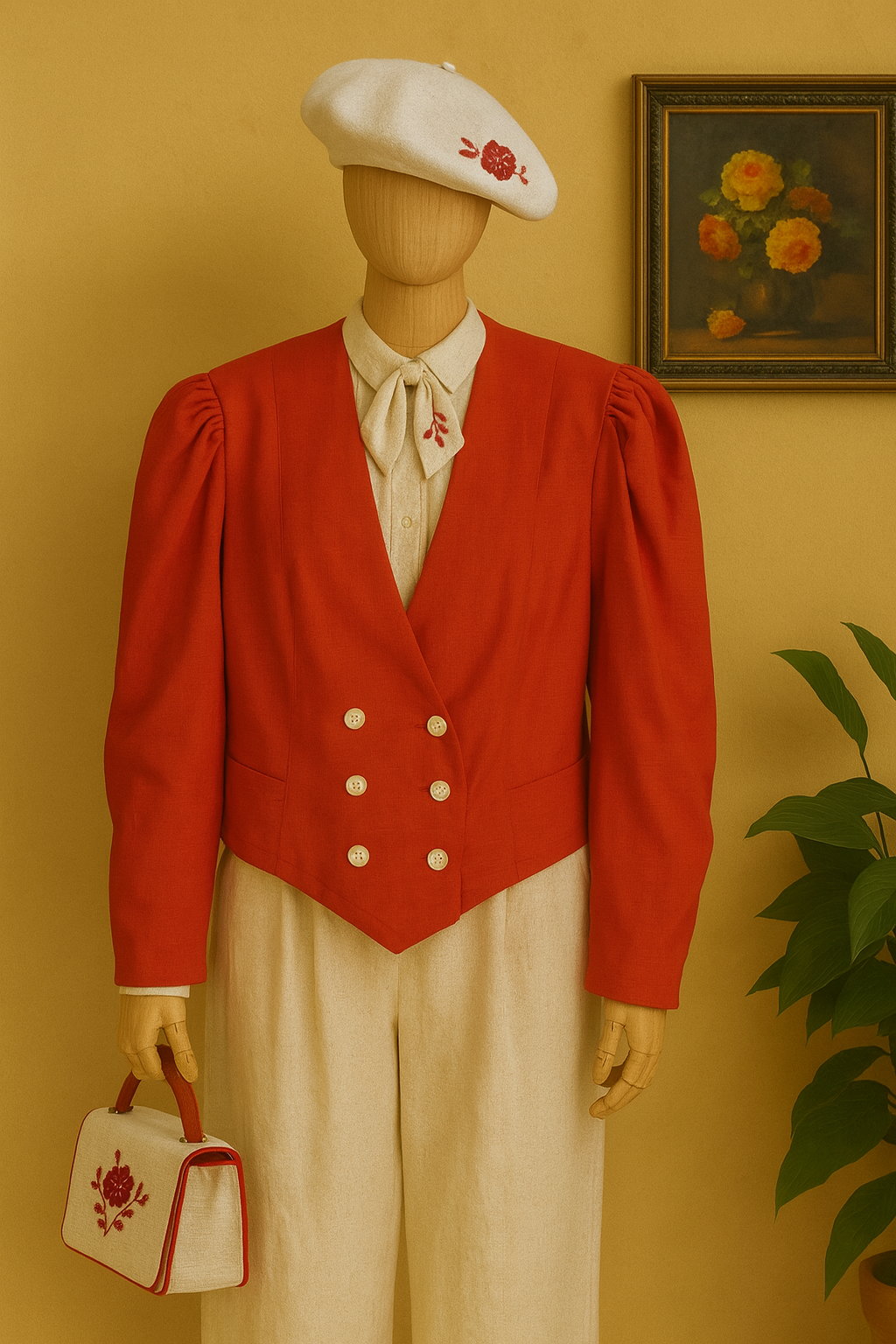 Crimson Classic Red Kadın Ceket