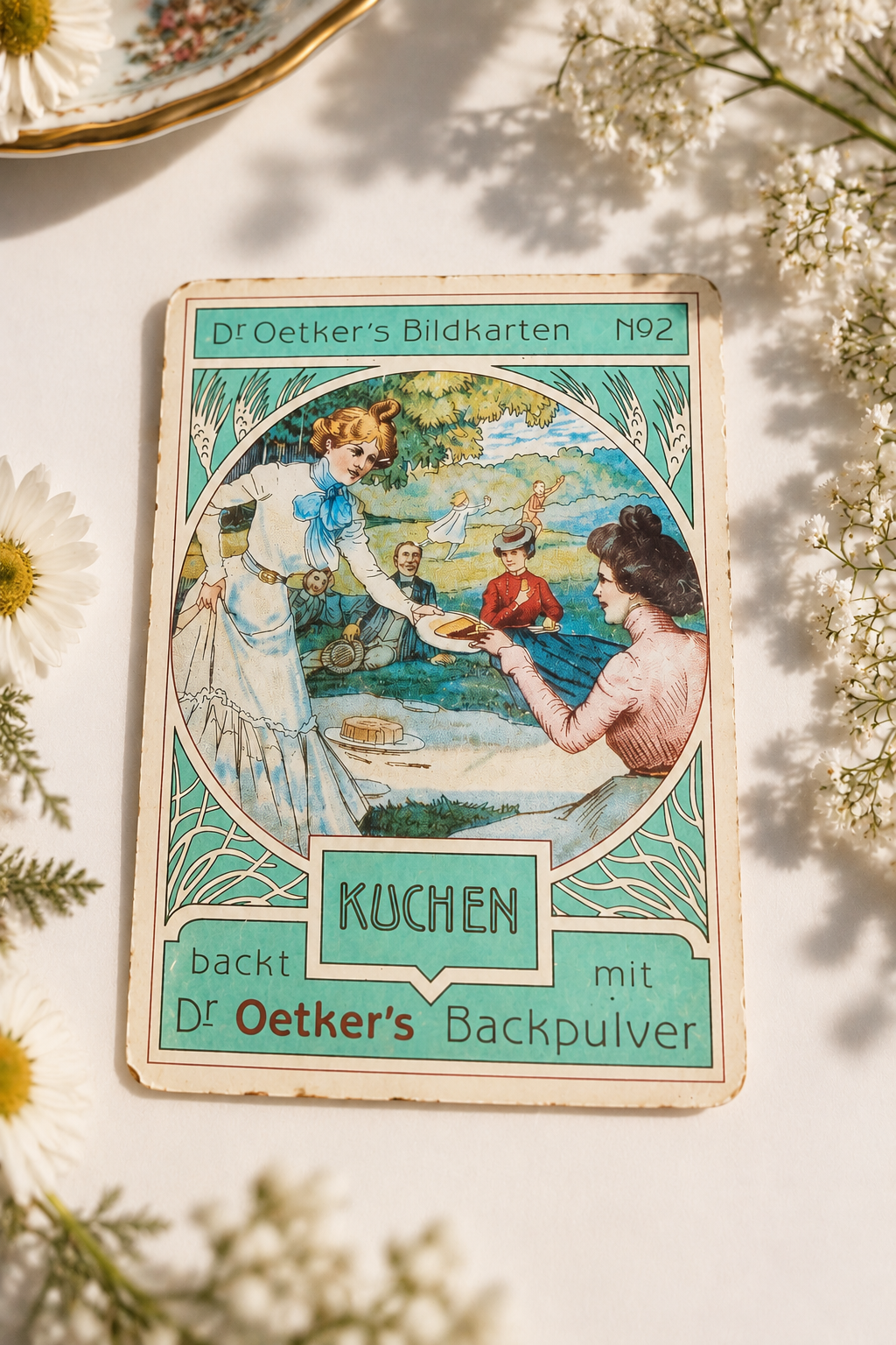 Dr. Oetker Bildkarten — 1900ler Başı Antika 3lü Metal Set