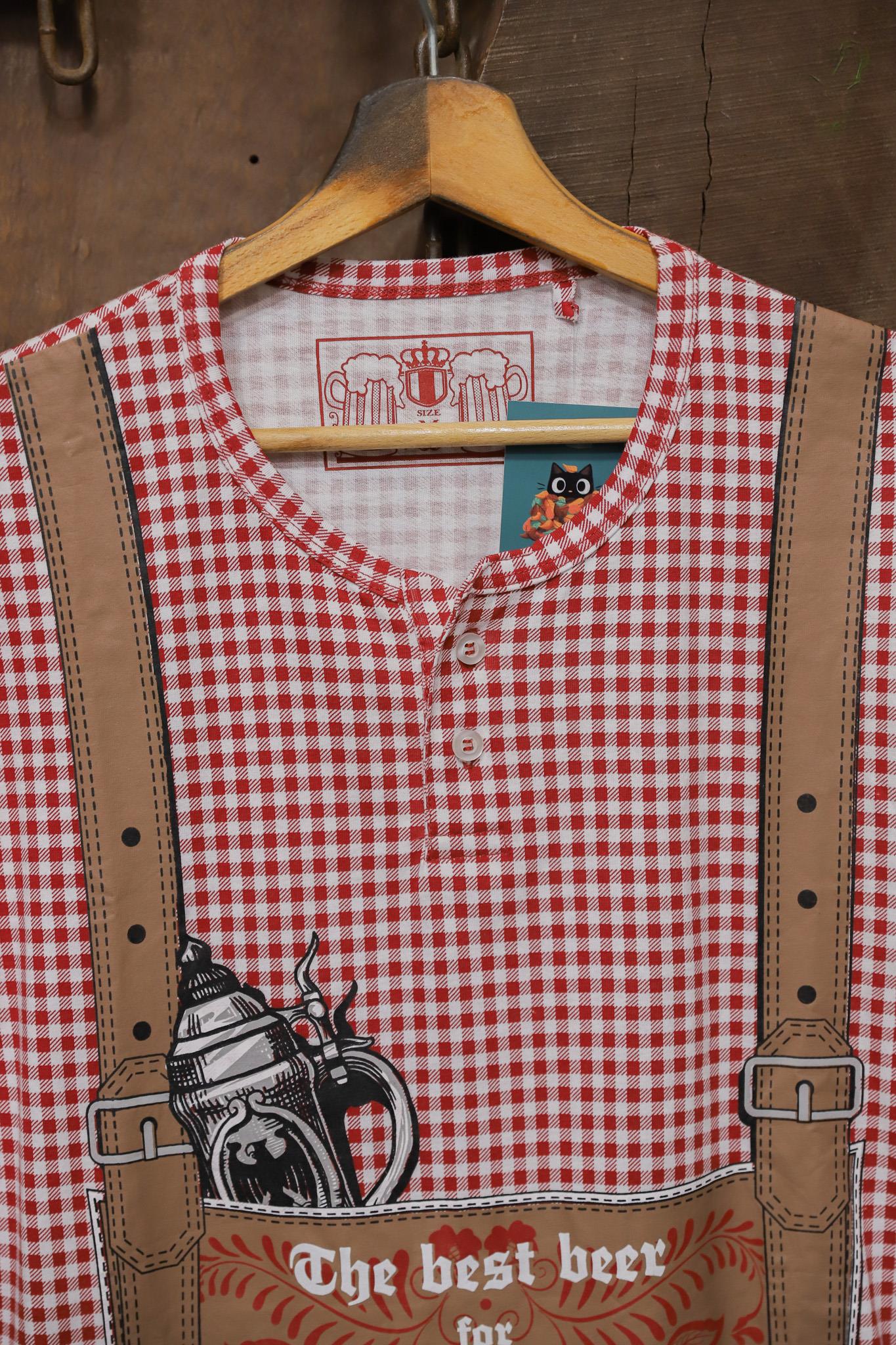 Ekose Askılı Tişört