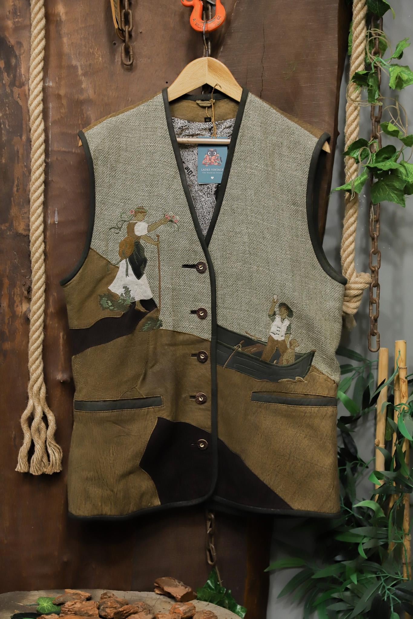 El Nakışlı Austrian Bavyera Yelek/Ceket/