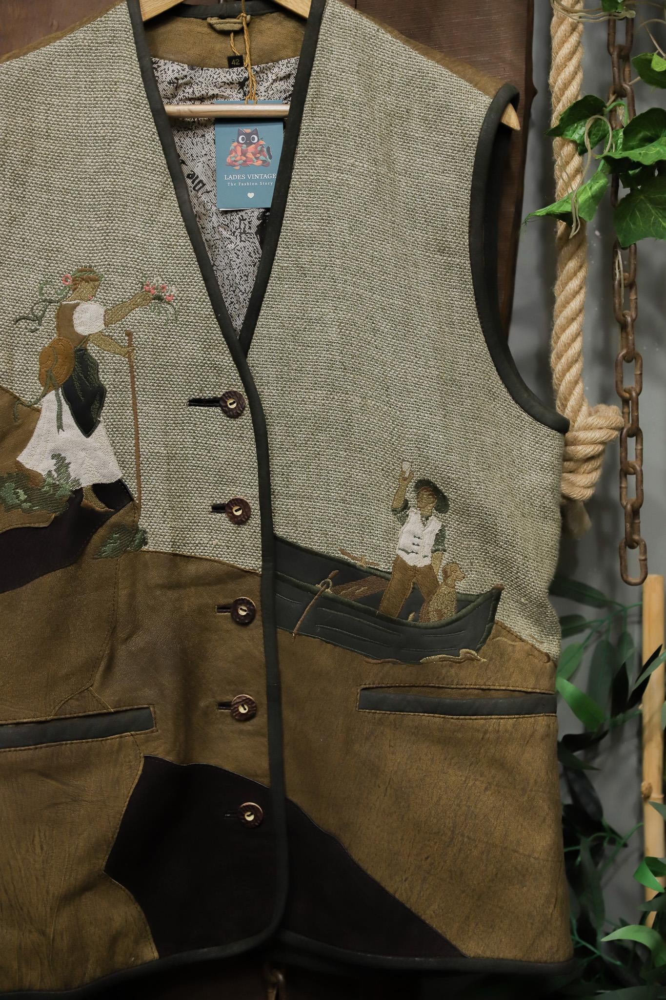 El Nakışlı Austrian Bavyera Yelek/Ceket/