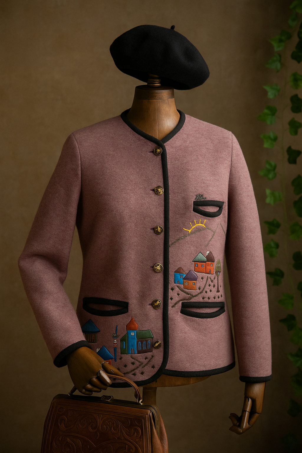 Embroidered Blazer Yün Ceket