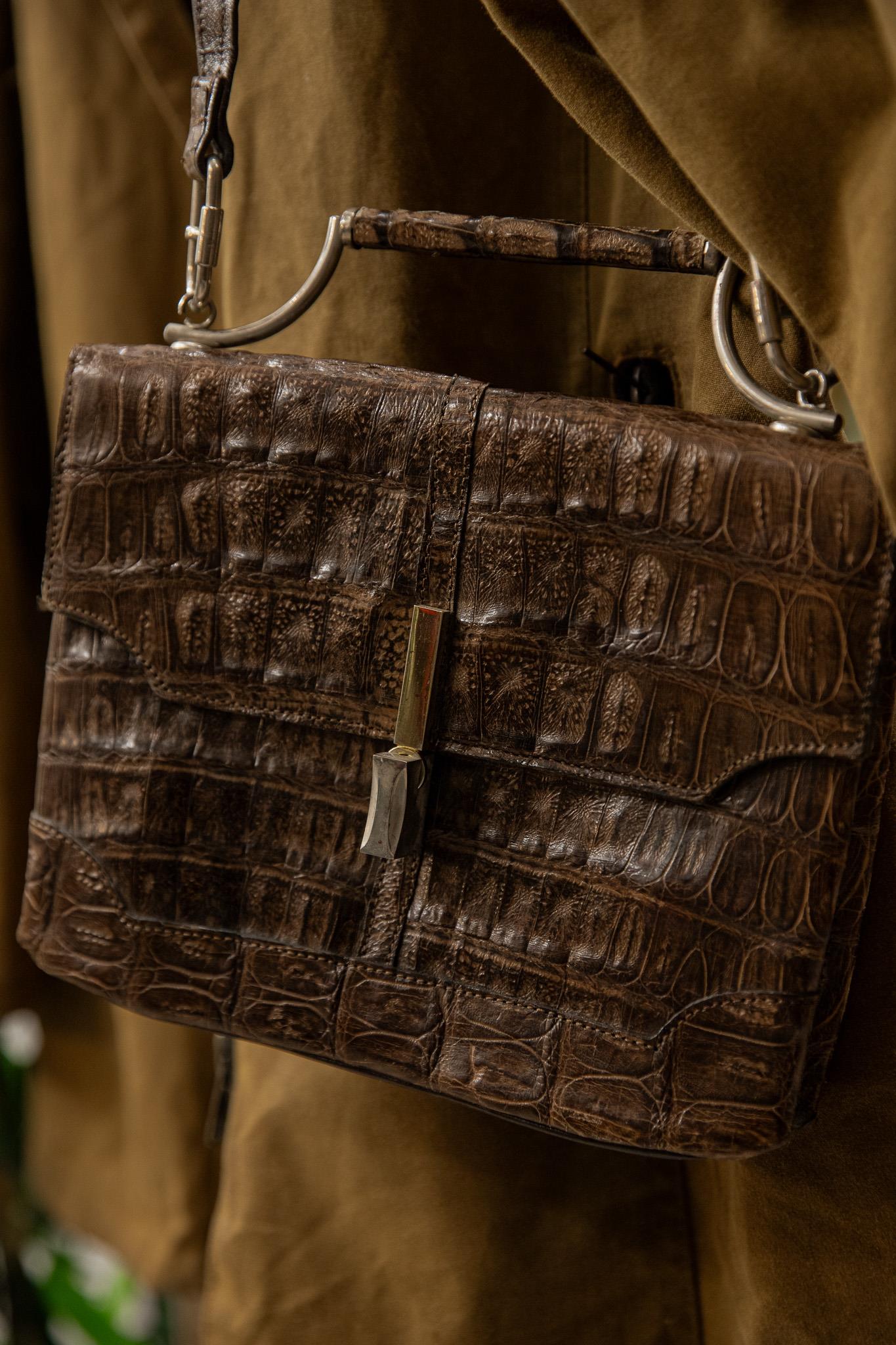 Eskitme 90s Model Deri Çanta