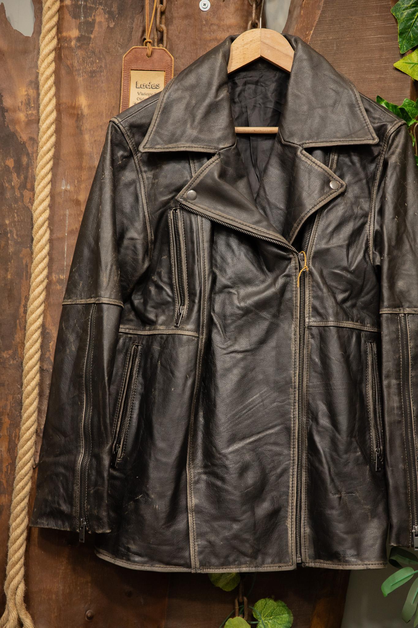 Eskitme American Biker Deri Ceket