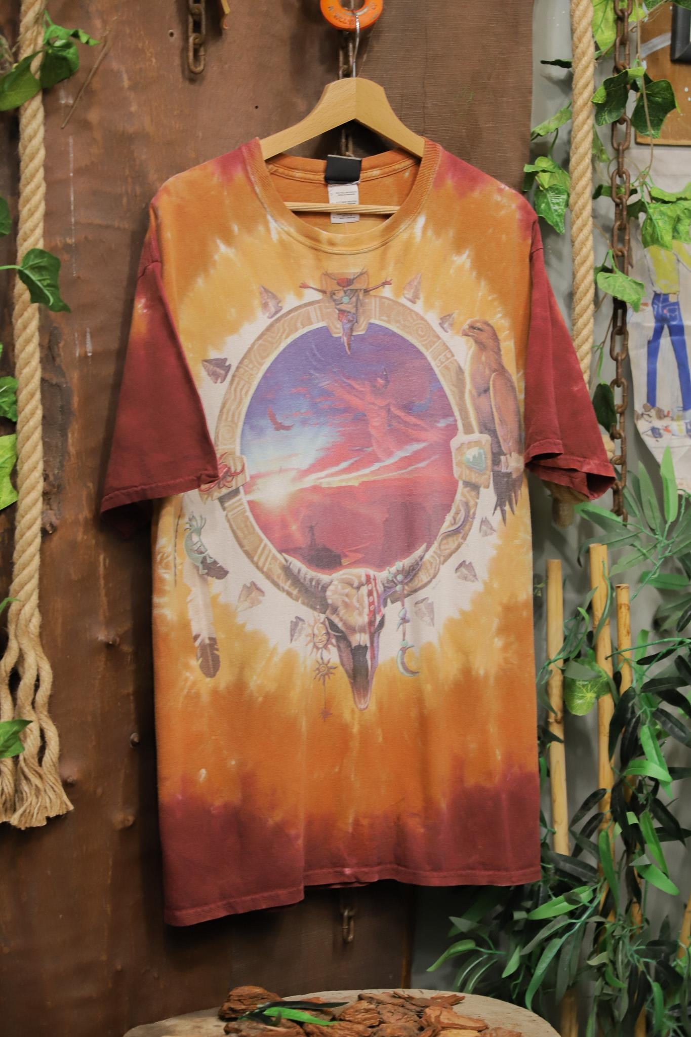 Ethnic 1990s Oversize Tişört