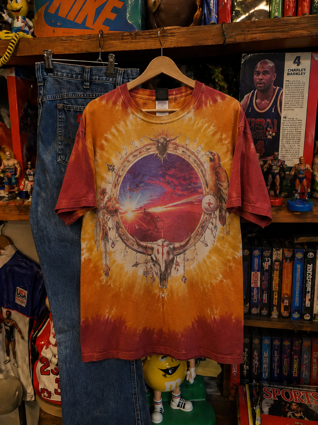 Ethnic 1990s Oversize Tişört