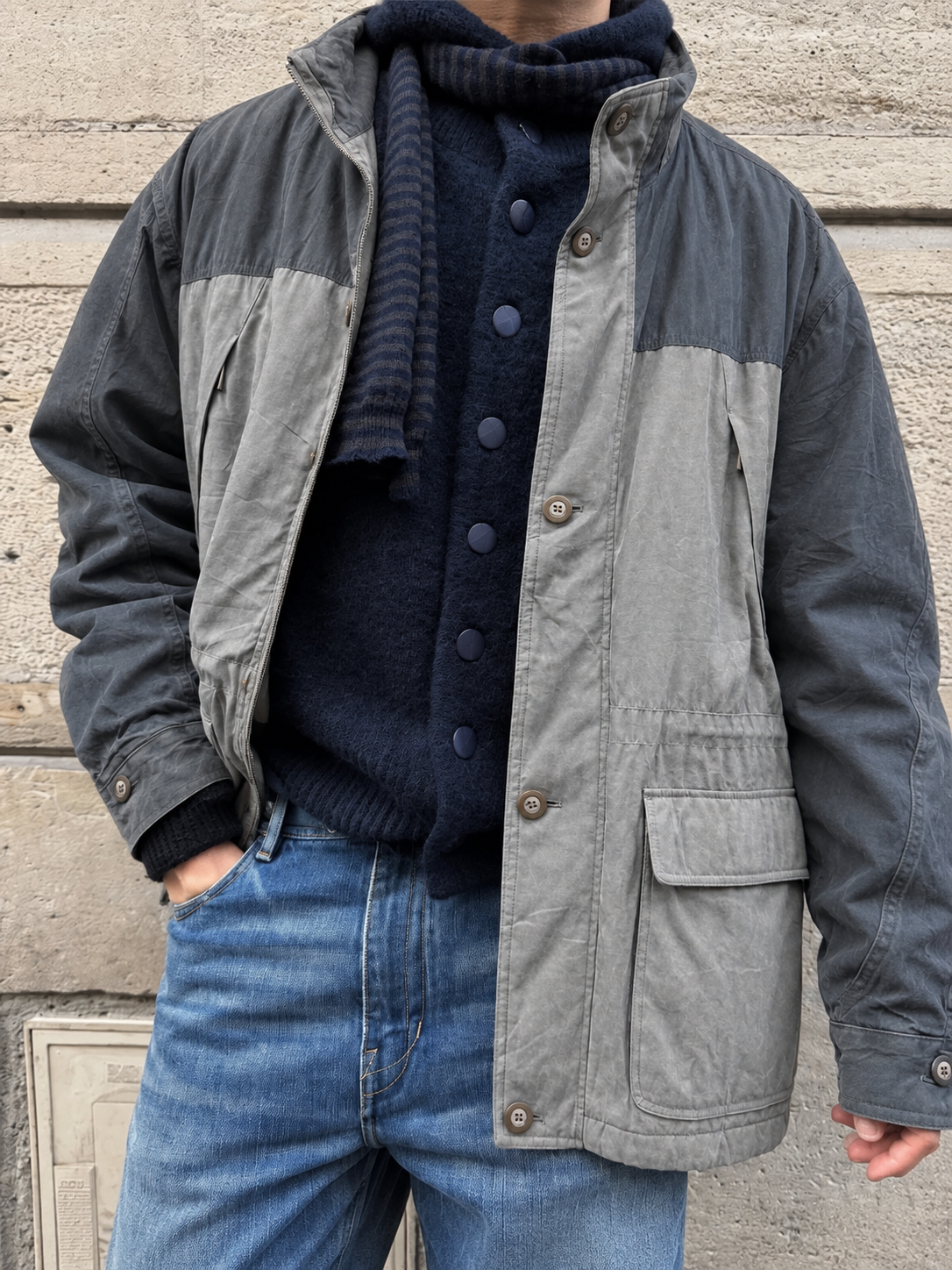 Gorpcore Süet Dokulu Coat Ceket/Mont