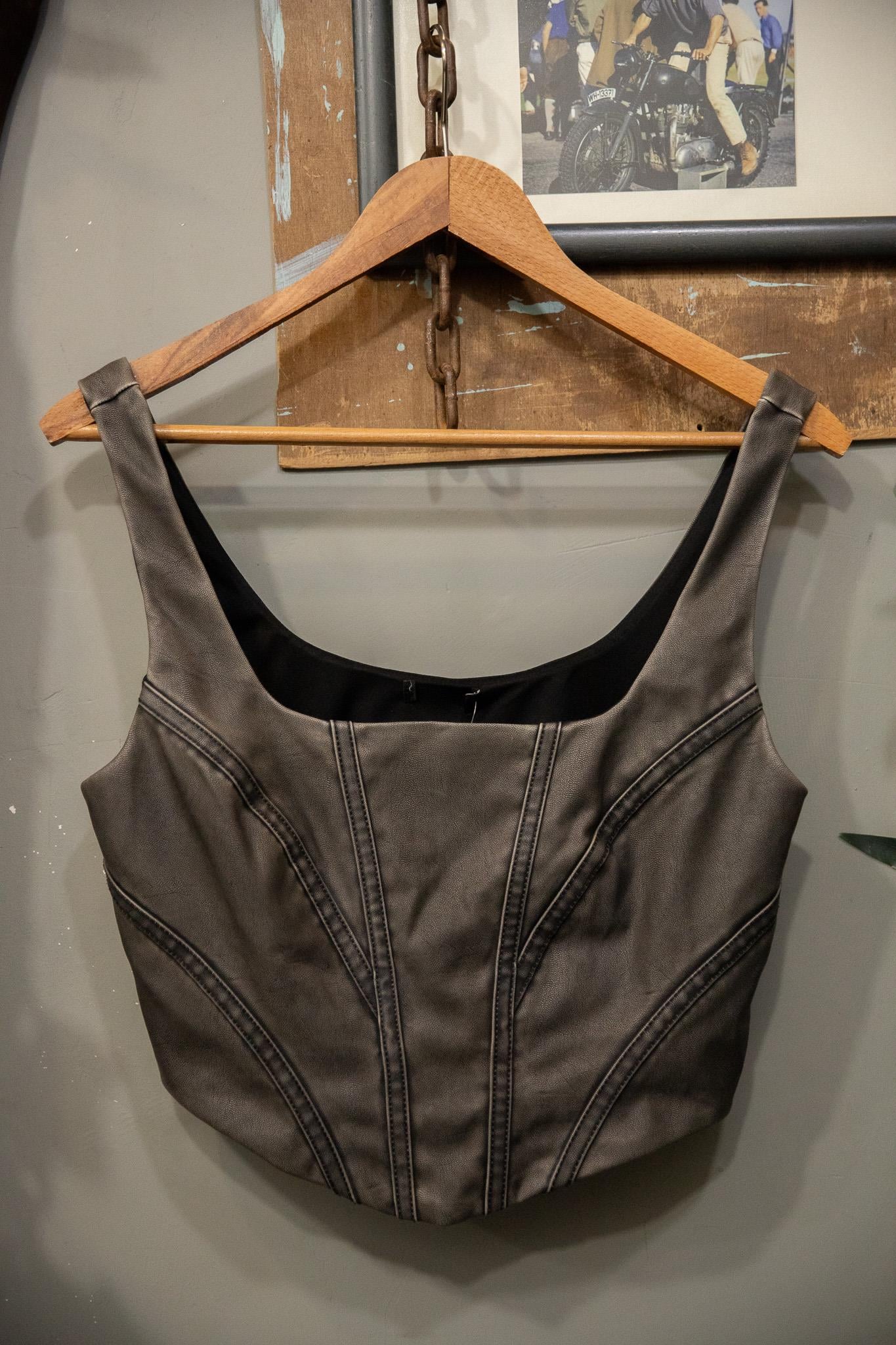 Grey Biker Corset