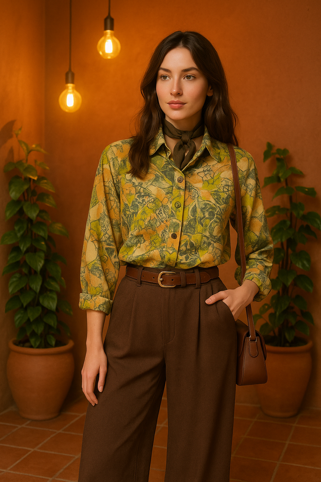 İtalian 90s Etnik Gömlek