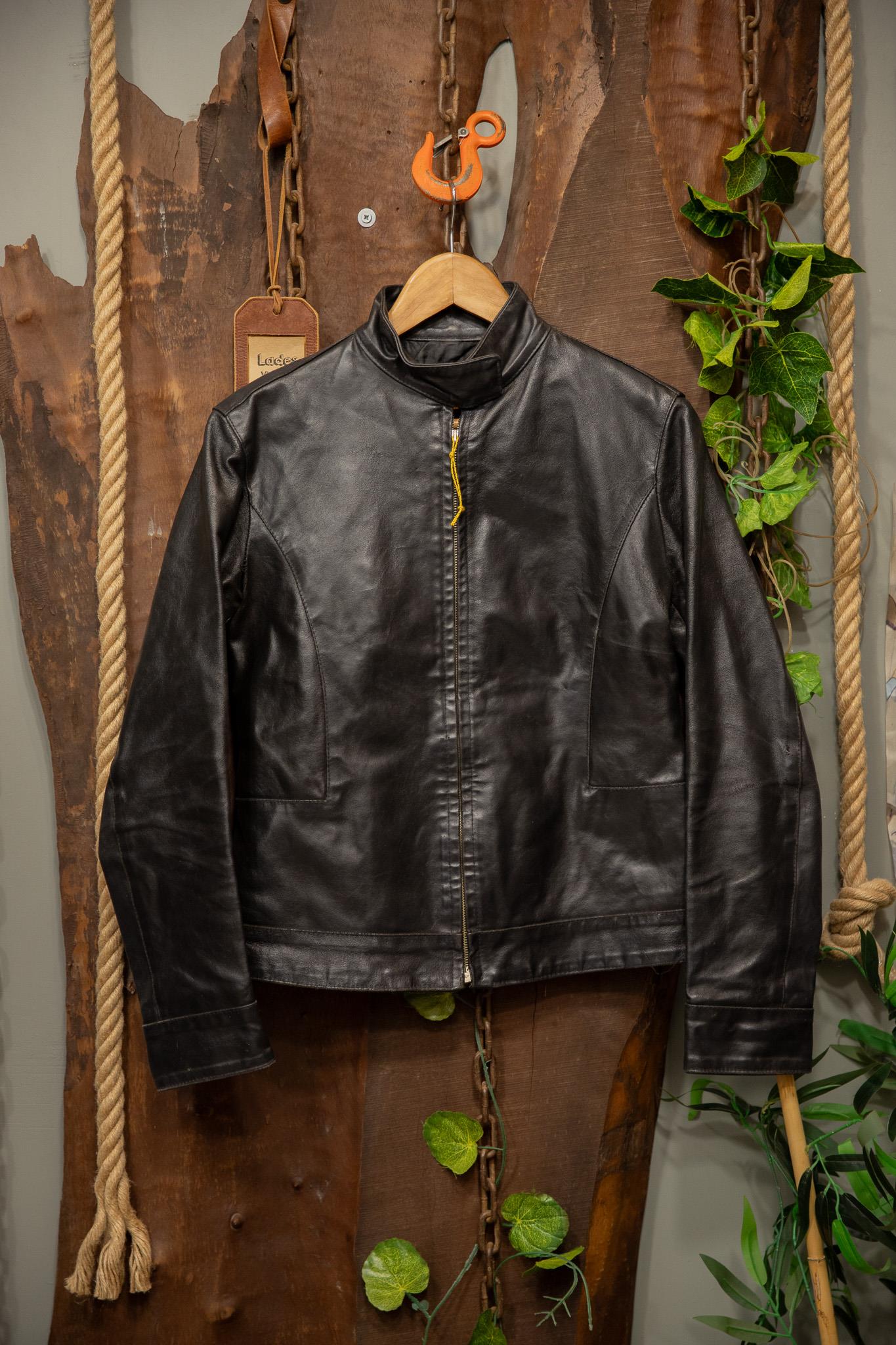 ITALY 80s Biker Moto Deri Ceket