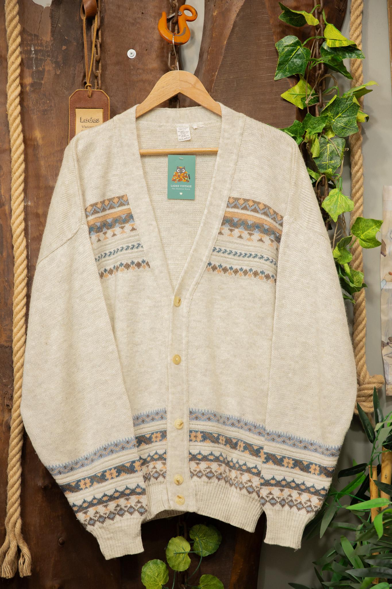 ITALY 90s Nordic V-Neck Hırka